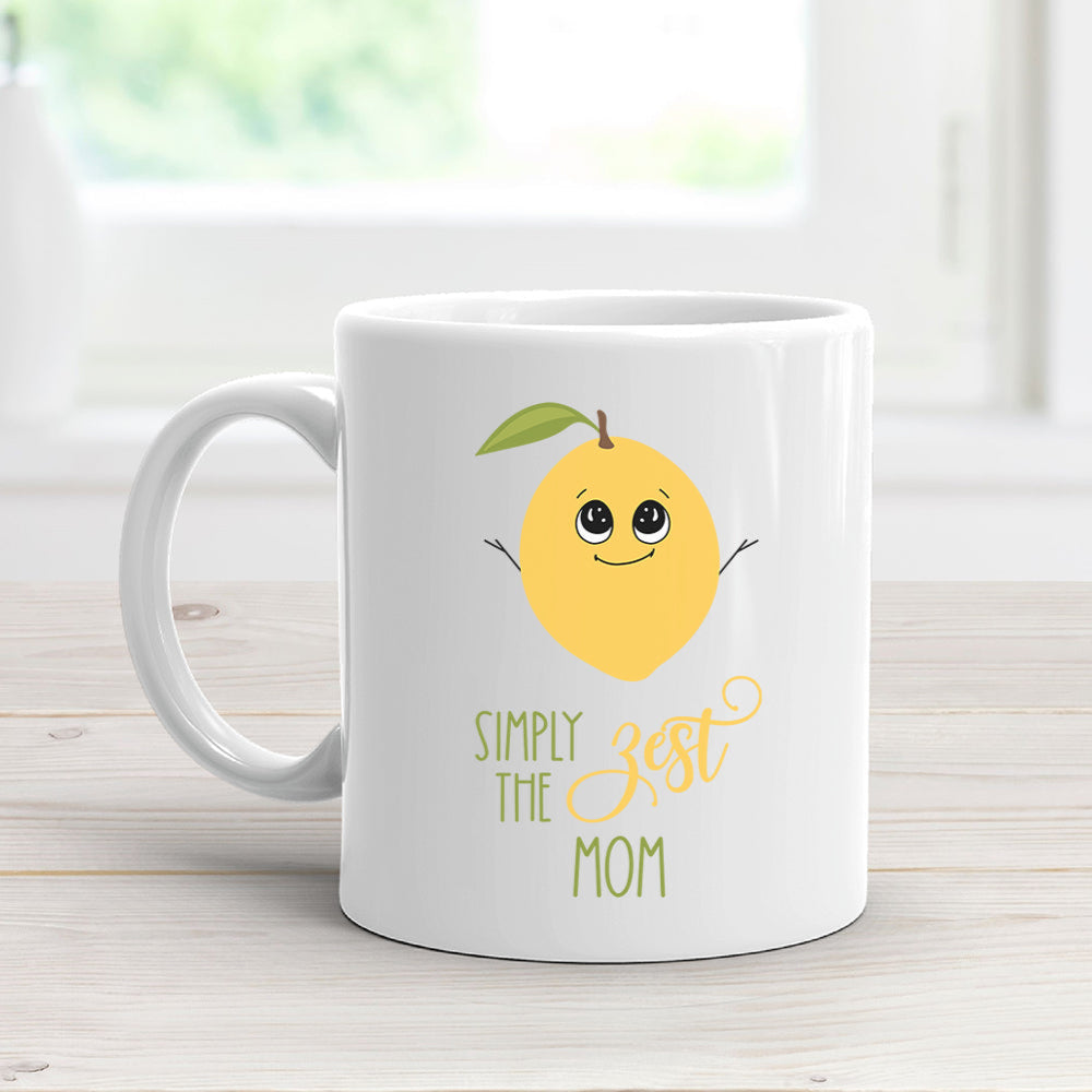 simply the zest mom ceramic coffee mug for mothers day or birthday - gifts for mom