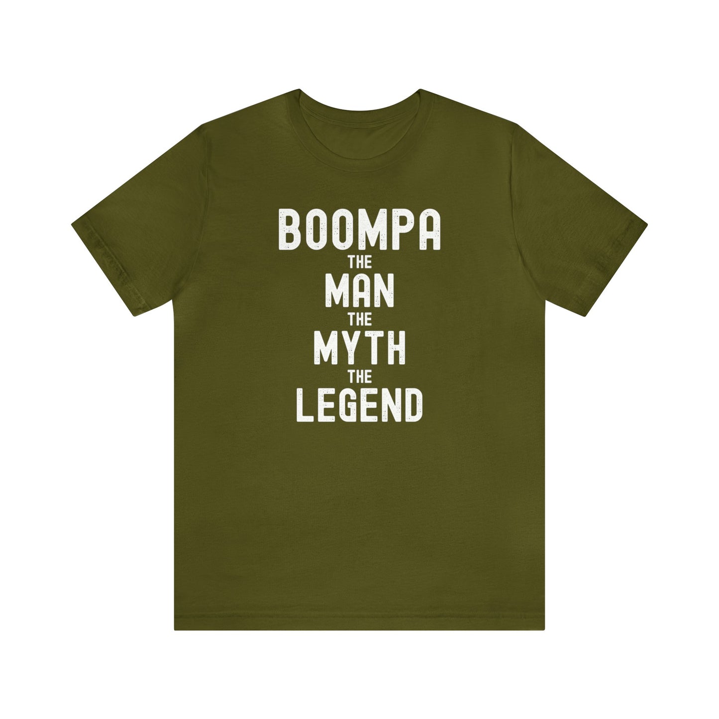 Boompa T-shirt for Grandpa, Gift for Grandpa, Boompa The Man The Myth The Legend Tee