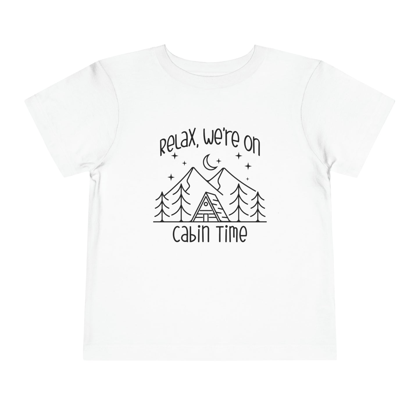 Children's Toddler Camping Cotton T-shirt, Vacation Cotton Tee for Toddlers Sizes 2T - 5T