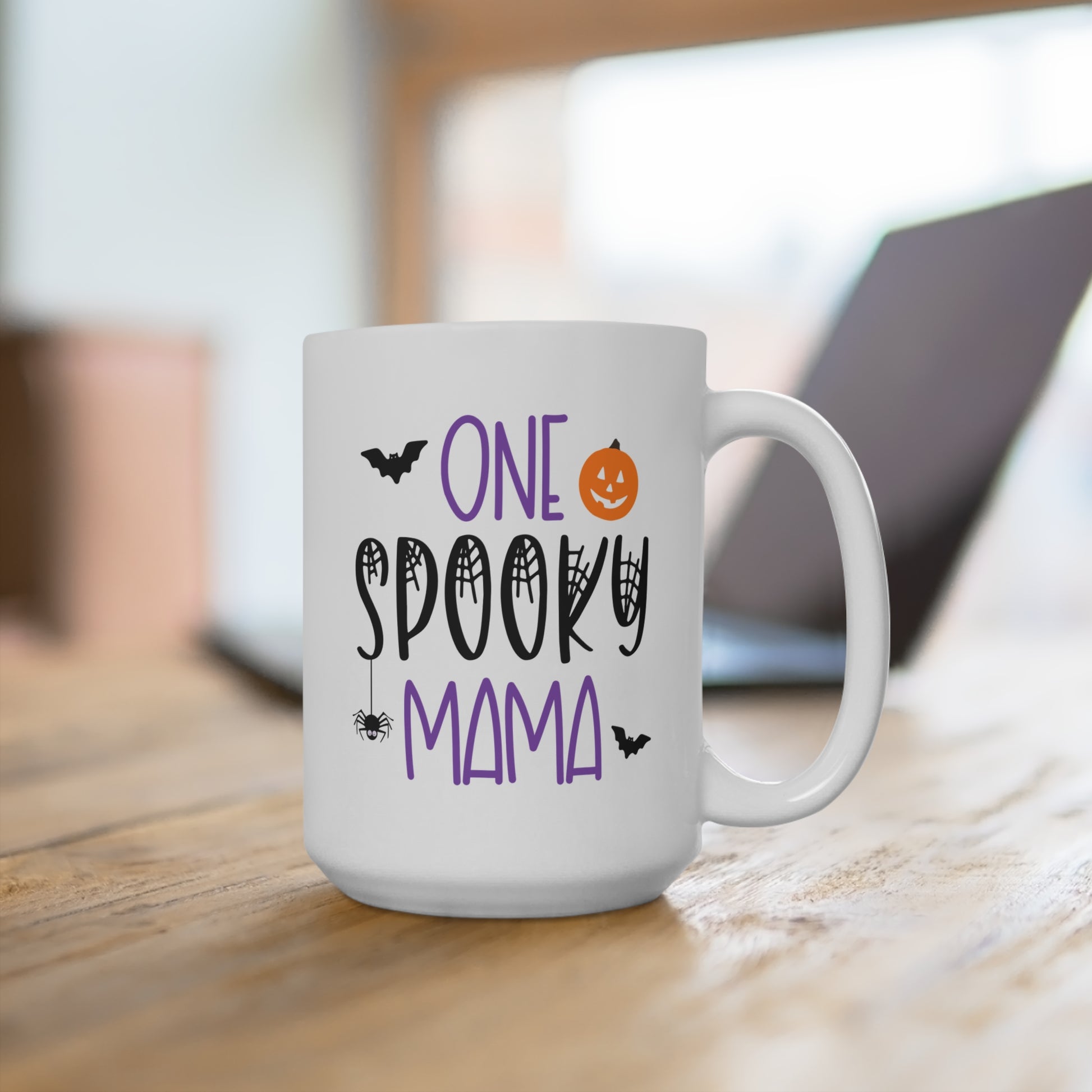 Halloween coffee mug One Spooky Mama, Mom coffee mug