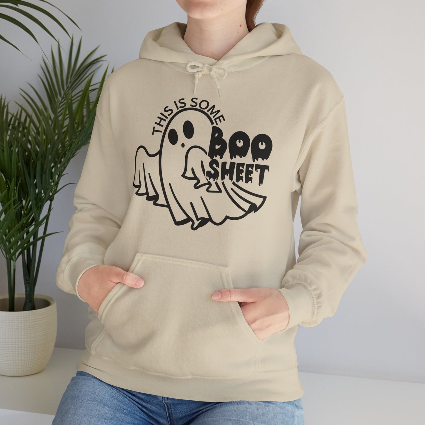 Halloween Ghost Hoodie Adult Unisex Sizing - This Is Some Boo Sheet