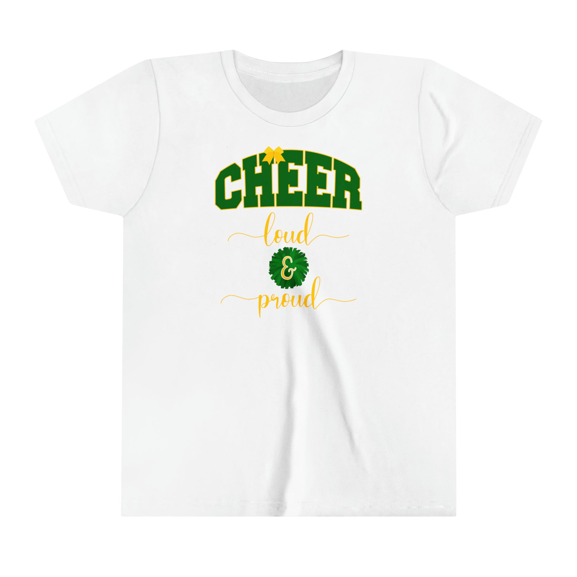 cheerleader youth t-shirt tee, cheer competition girls tee