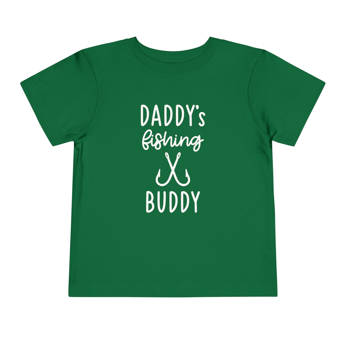 toddler fishing t-shirt, daddy's fishing buddy t-shirt, unisex children's fishing t-shirt