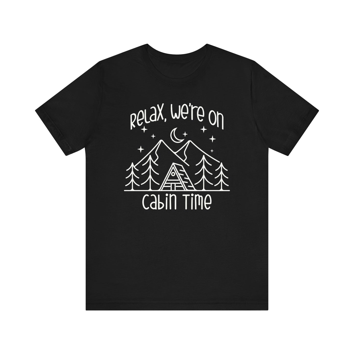 Men's Cabin Time Vacation T-shirts, Mountain Camping Tees for Men, Gifts for Dad