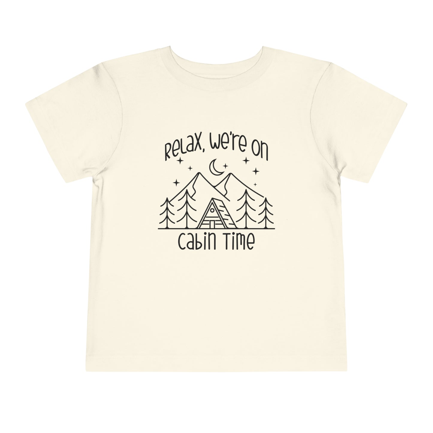 Children's Toddler Camping Cotton T-shirt, Vacation Cotton Tee for Toddlers Sizes 2T - 5T