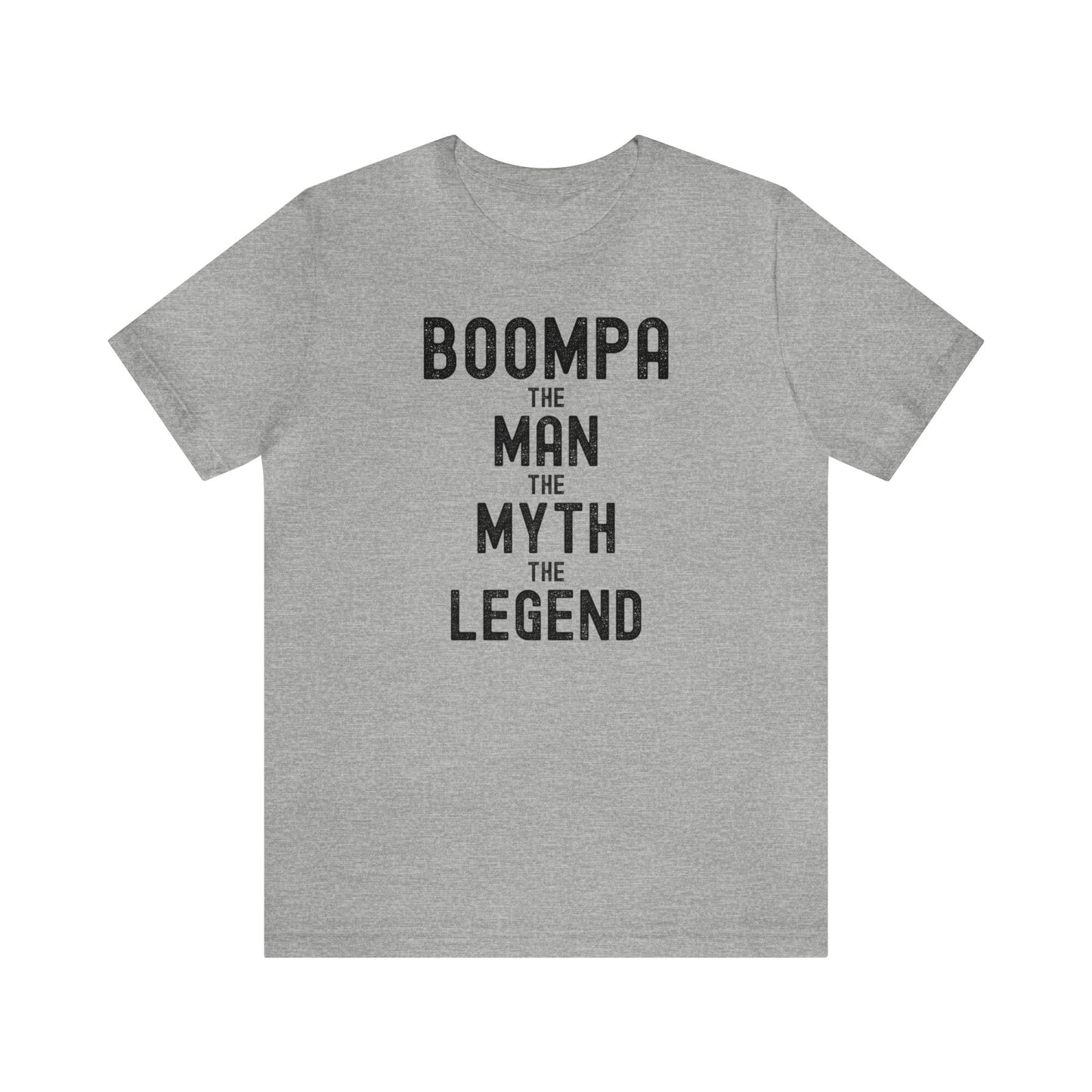 Boompa T-shirt for Grandpa, Gift for Grandpa, Boompa The Man The Myth The Legend Tee