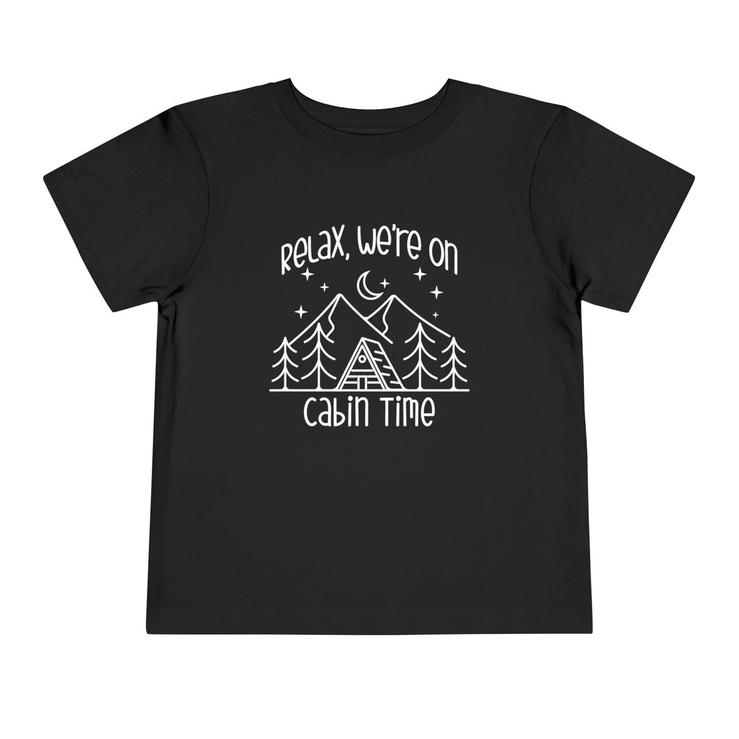 Children's Toddler Camping Cotton T-shirt, Vacation Cotton Tee for Toddlers Sizes 2T - 5T