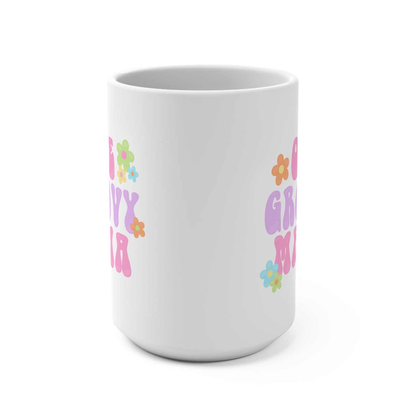 Groovy Mama 15 oz Ceramic Coffee Mug For Mom