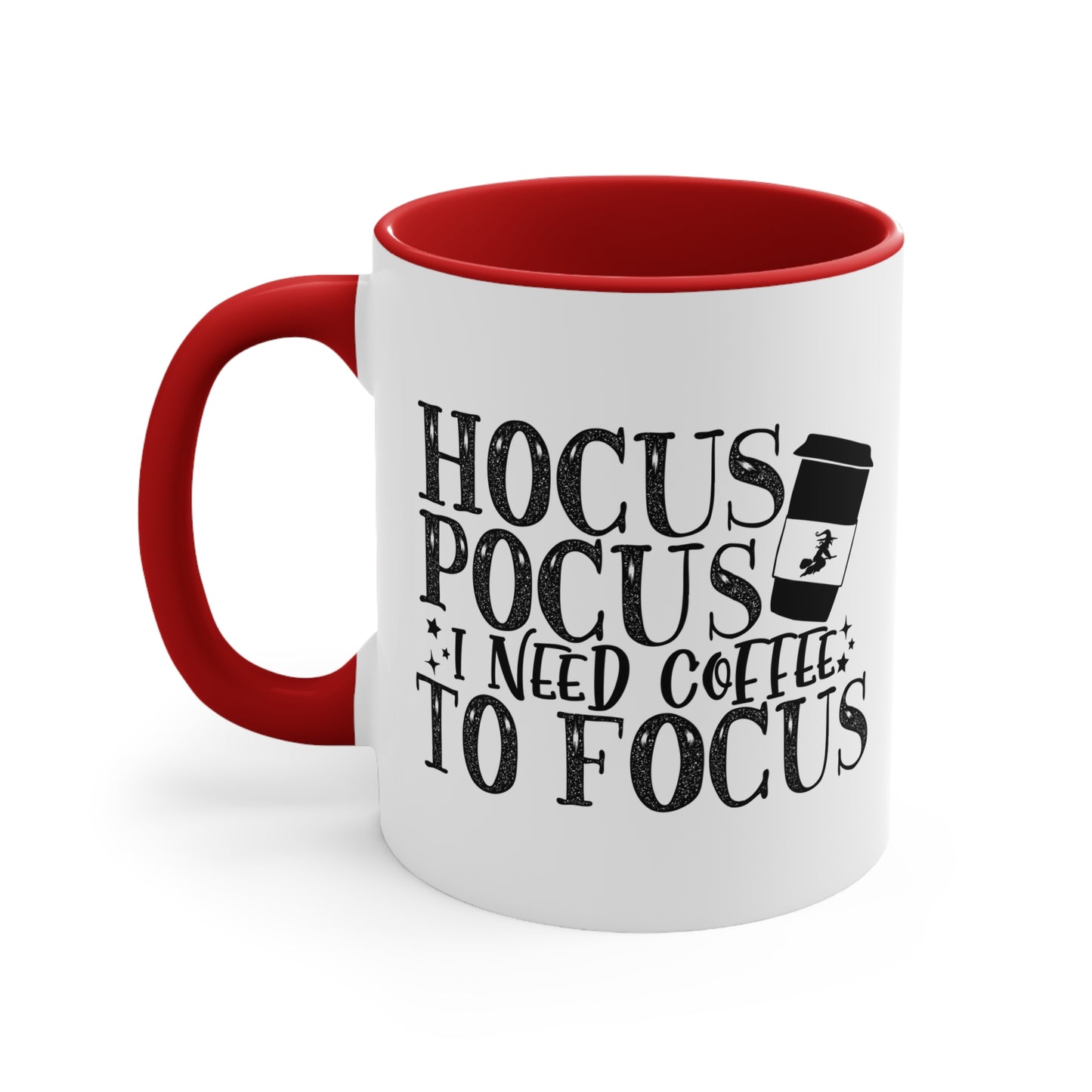 Halloween Ceramic Coffee Mug - Hocus Pocus I Need Coffee To Focus Coffee Cup