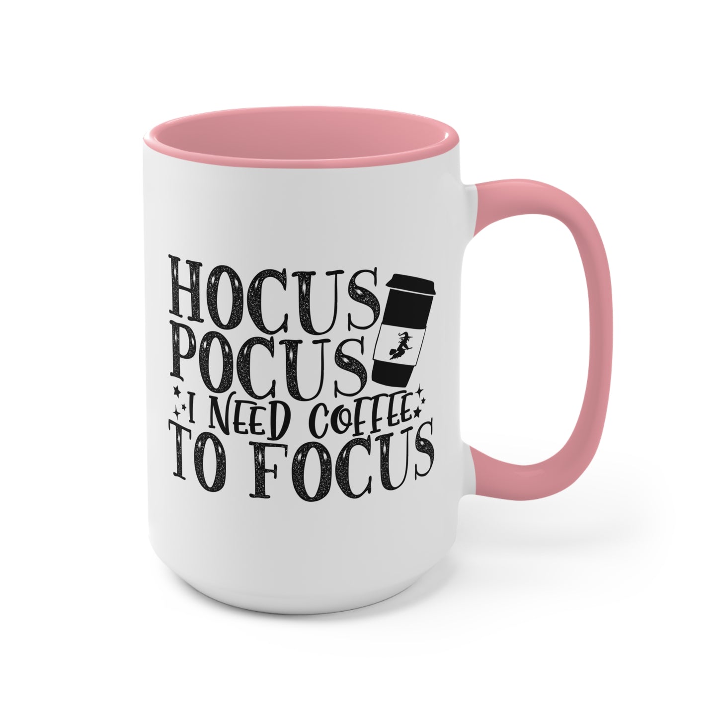 Halloween Ceramic Coffee Mug - Hocus Pocus I Need Coffee To Focus Coffee Cup