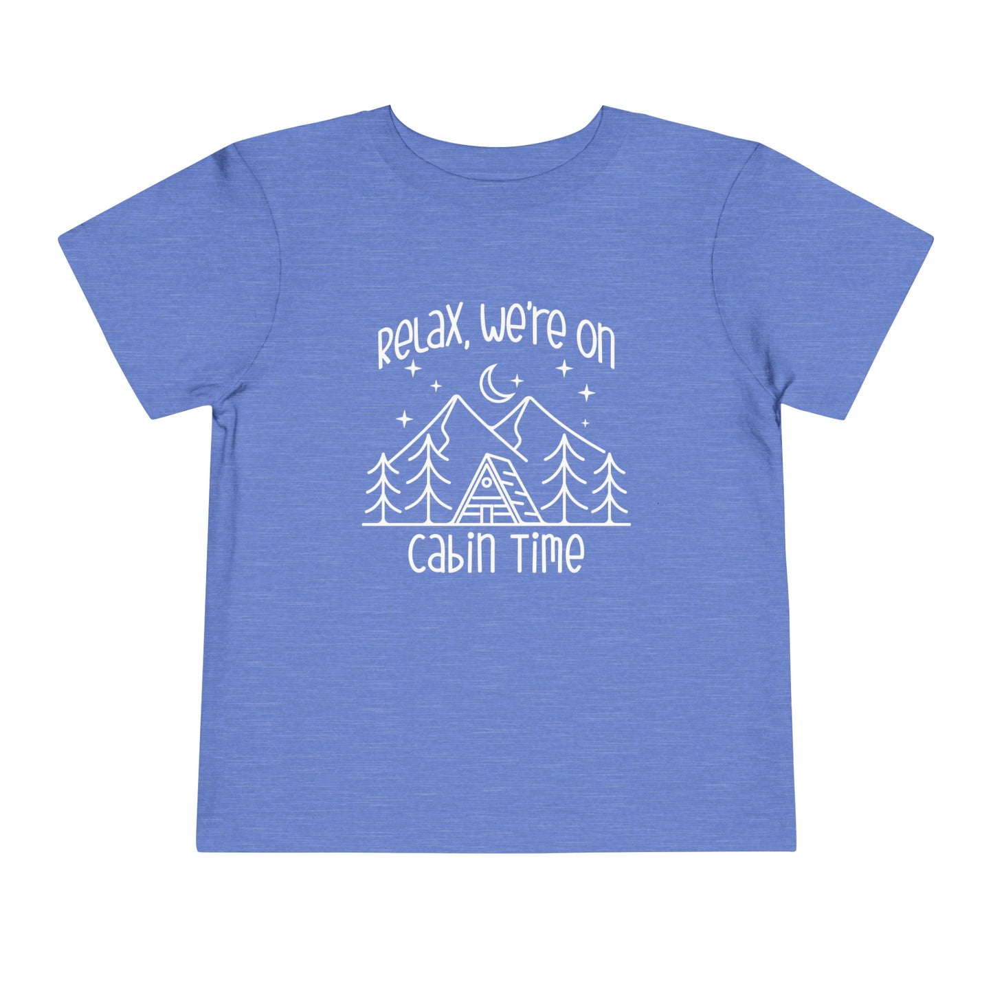 Children's Toddler Camping Cotton T-shirt, Vacation Cotton Tee for Toddlers Sizes 2T - 5T