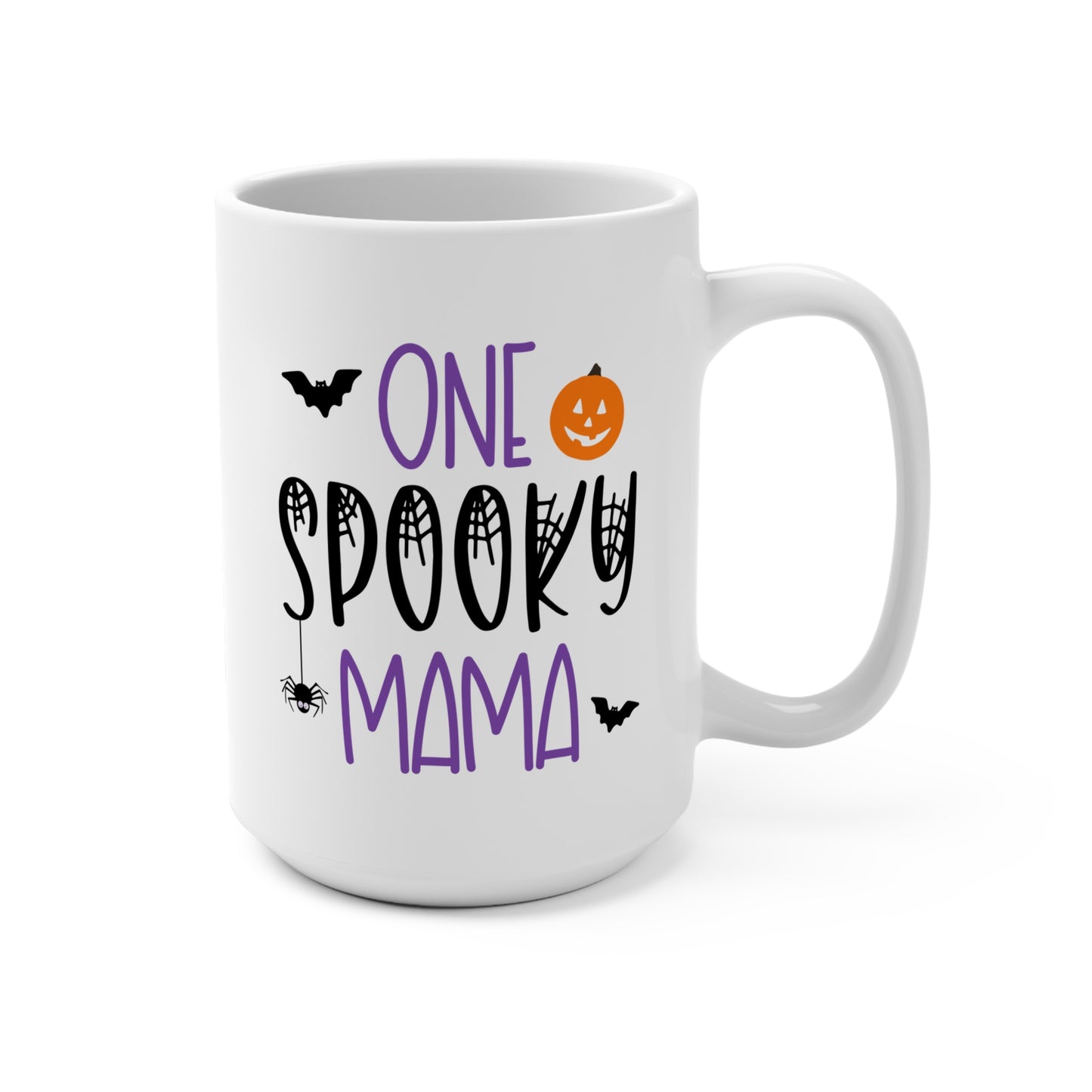 one spooky mom mama coffee mug for Halloween