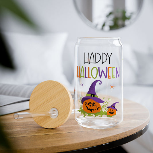 Happy Halloween Beer Soda Can 16oz Sipper Cups