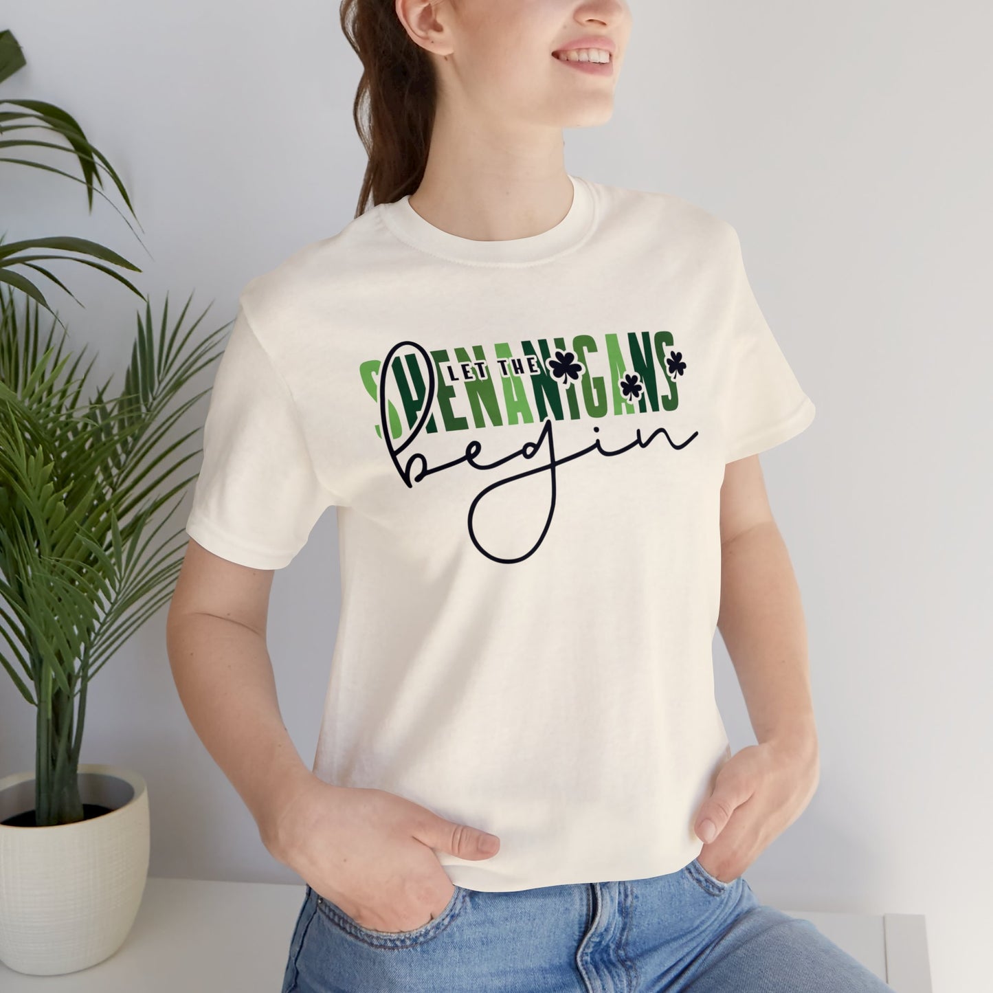 St. Patrick's Day Shenanigans Cotton T-shirt, Unisex Cotton T-shirt for St. Patrick's Day