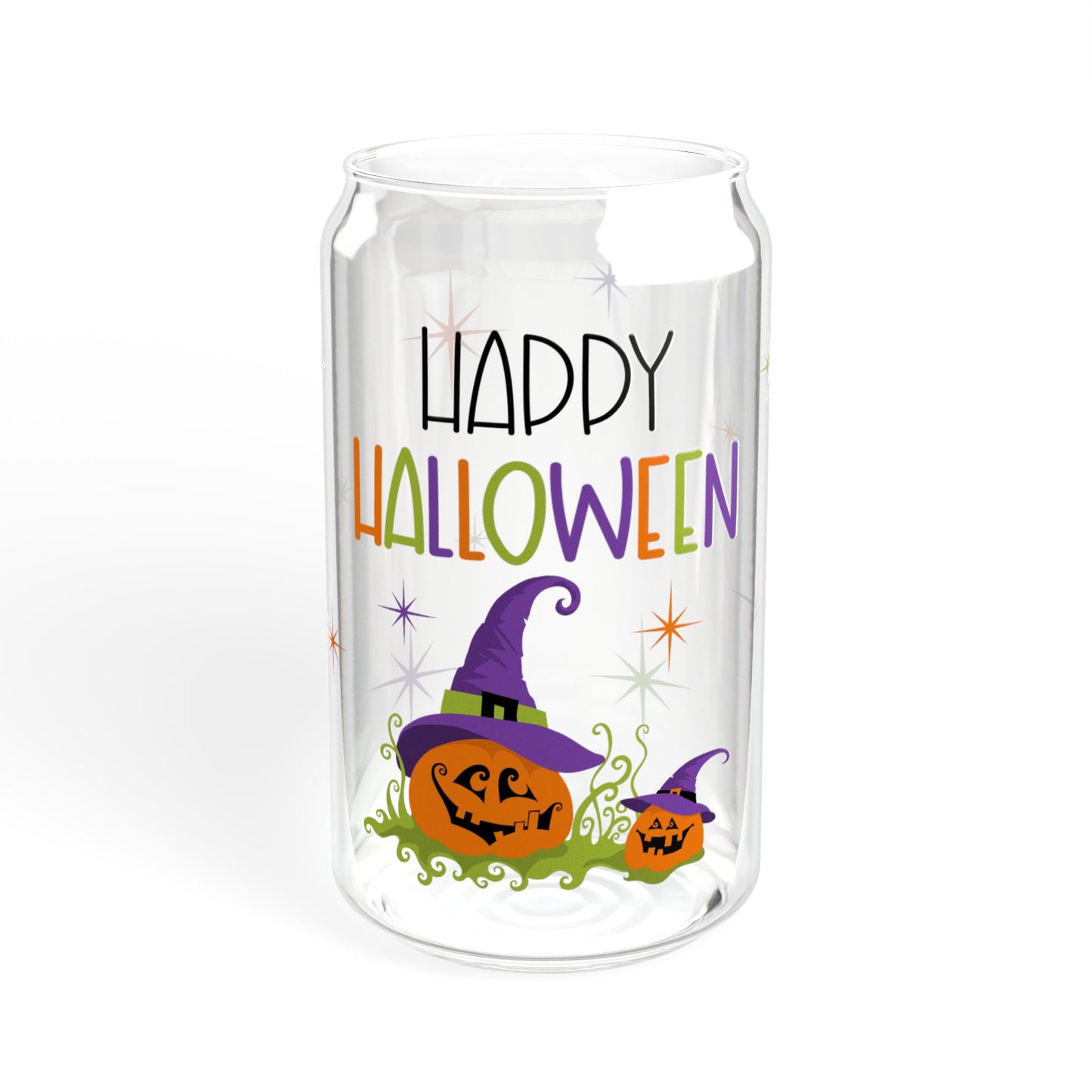 Happy Halloween Beer Soda Can 16oz Sipper Cups