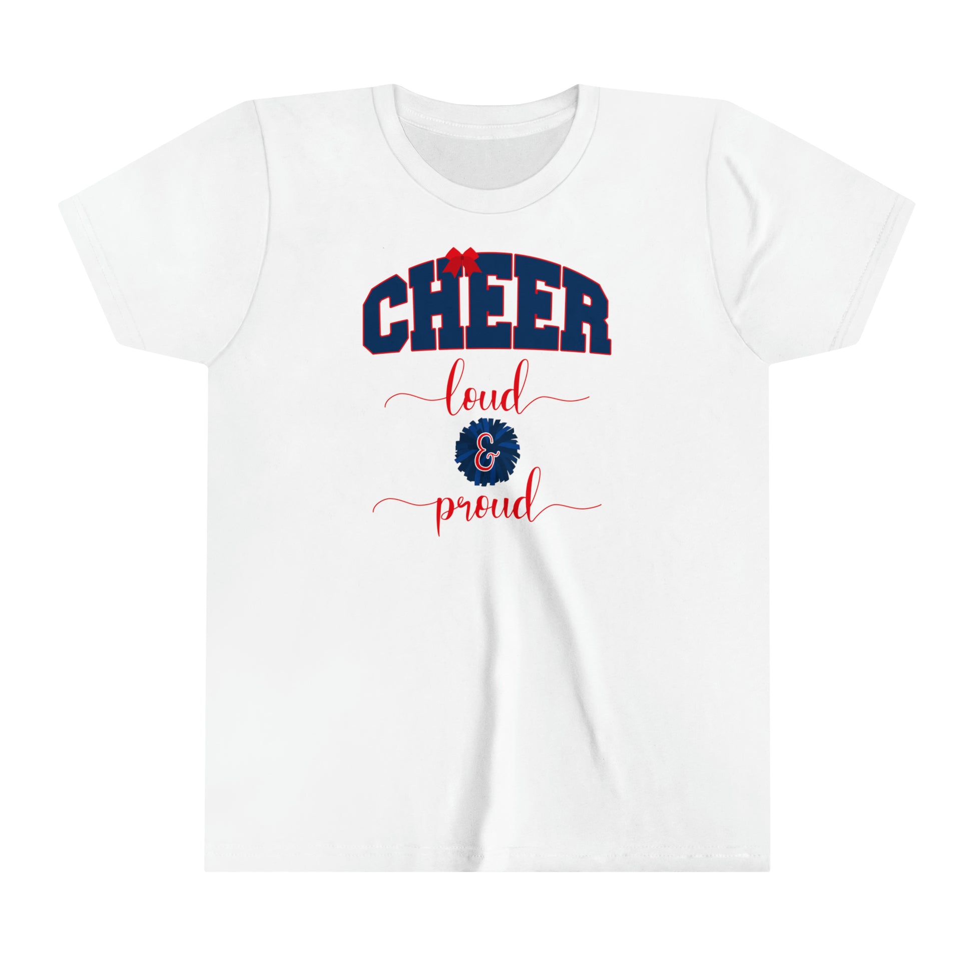 cheer loud and proud youth t-shirt tee shirt