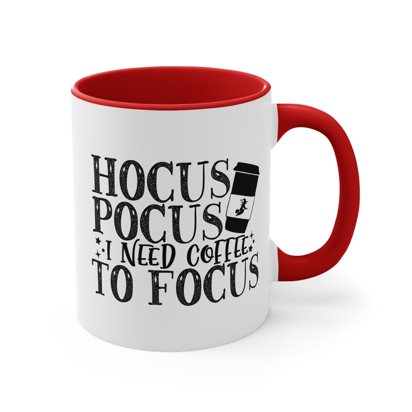 Halloween Ceramic Coffee Mug - Hocus Pocus I Need Coffee To Focus Coffee Cup