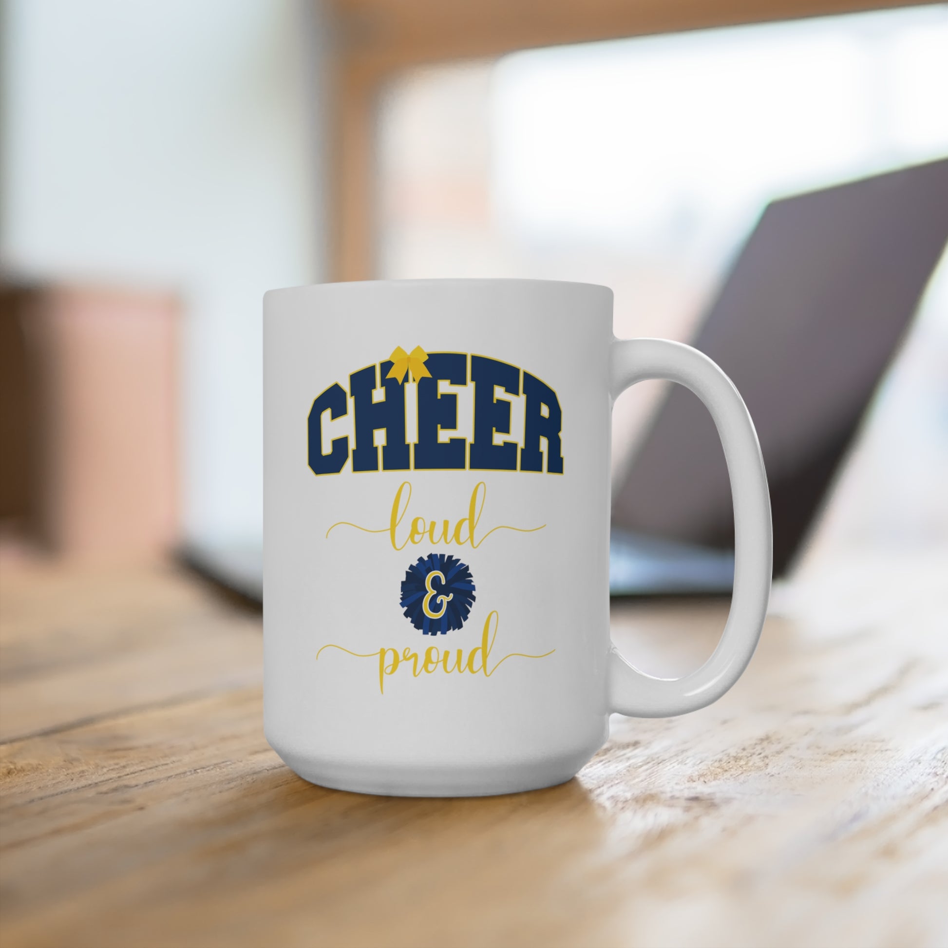 cheer loud and proud coffee mug, cheer coach mom coffee mug, cheerleader gifts