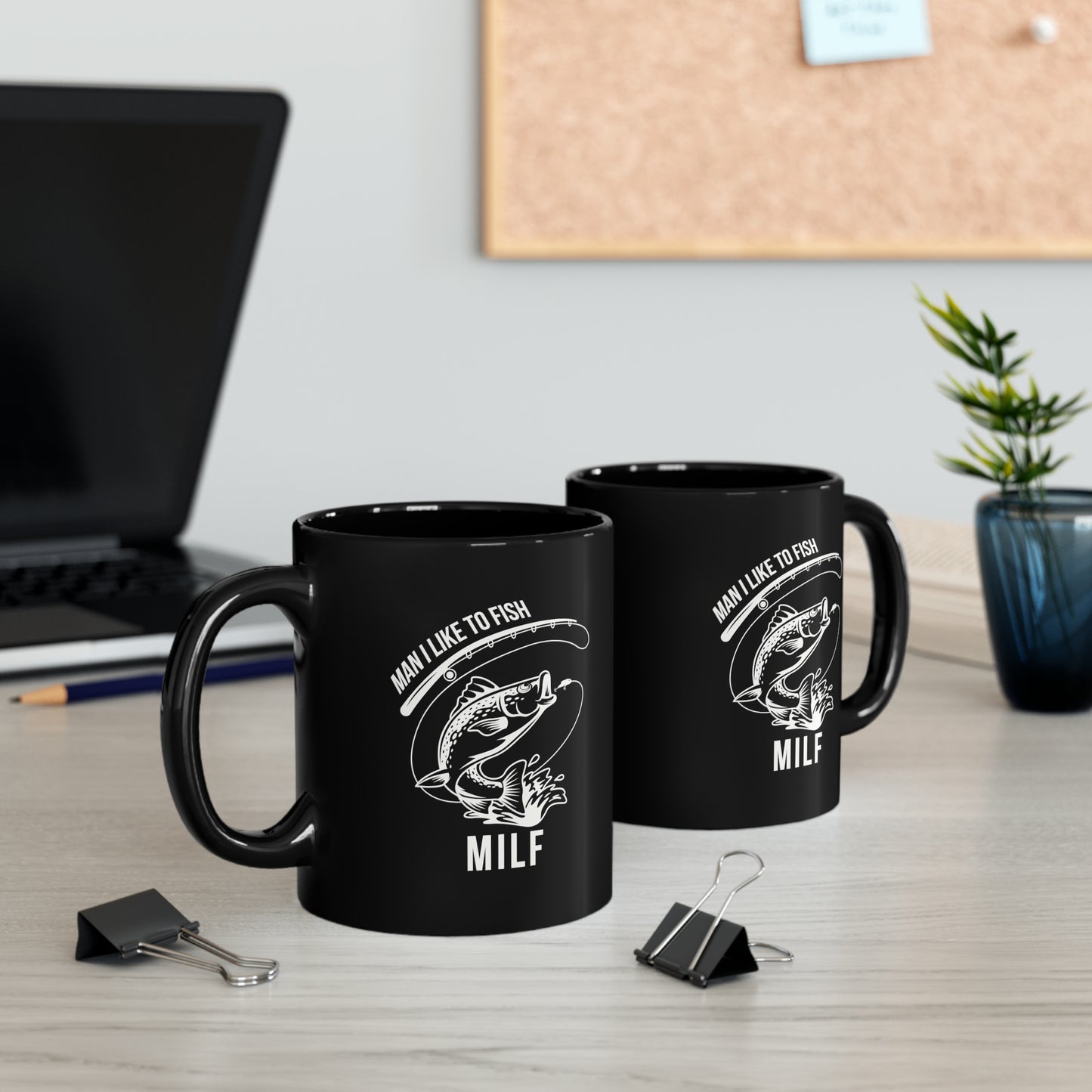 MILF Fishing Coffee Mug, Funny Man I Like To Fish Coffee Mug