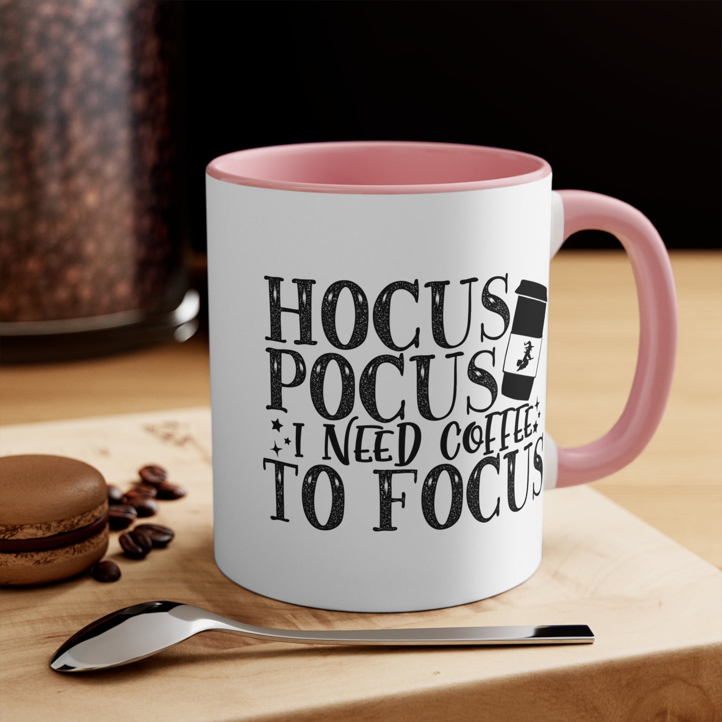 Halloween Ceramic Coffee Mug - Hocus Pocus I Need Coffee To Focus Coffee Cup