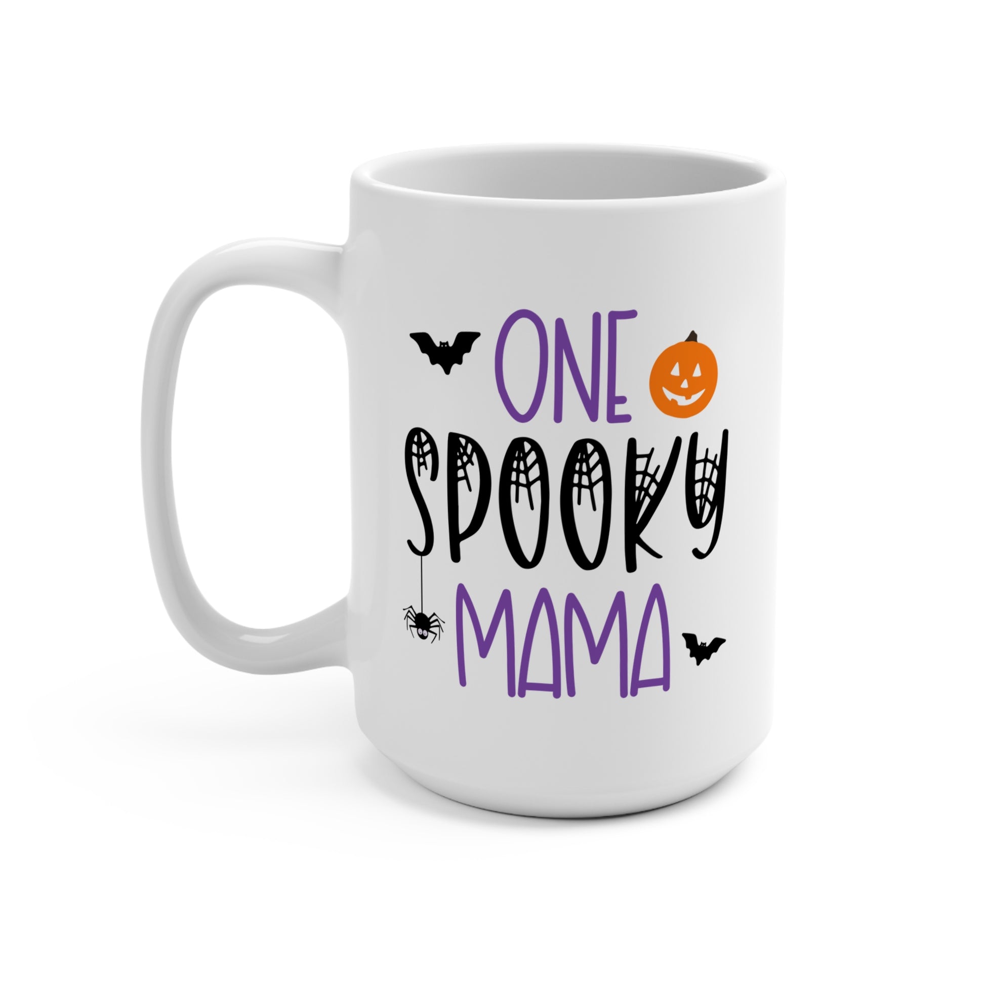 halloween coffee mug for new mom, one spooky mama coffee mugs