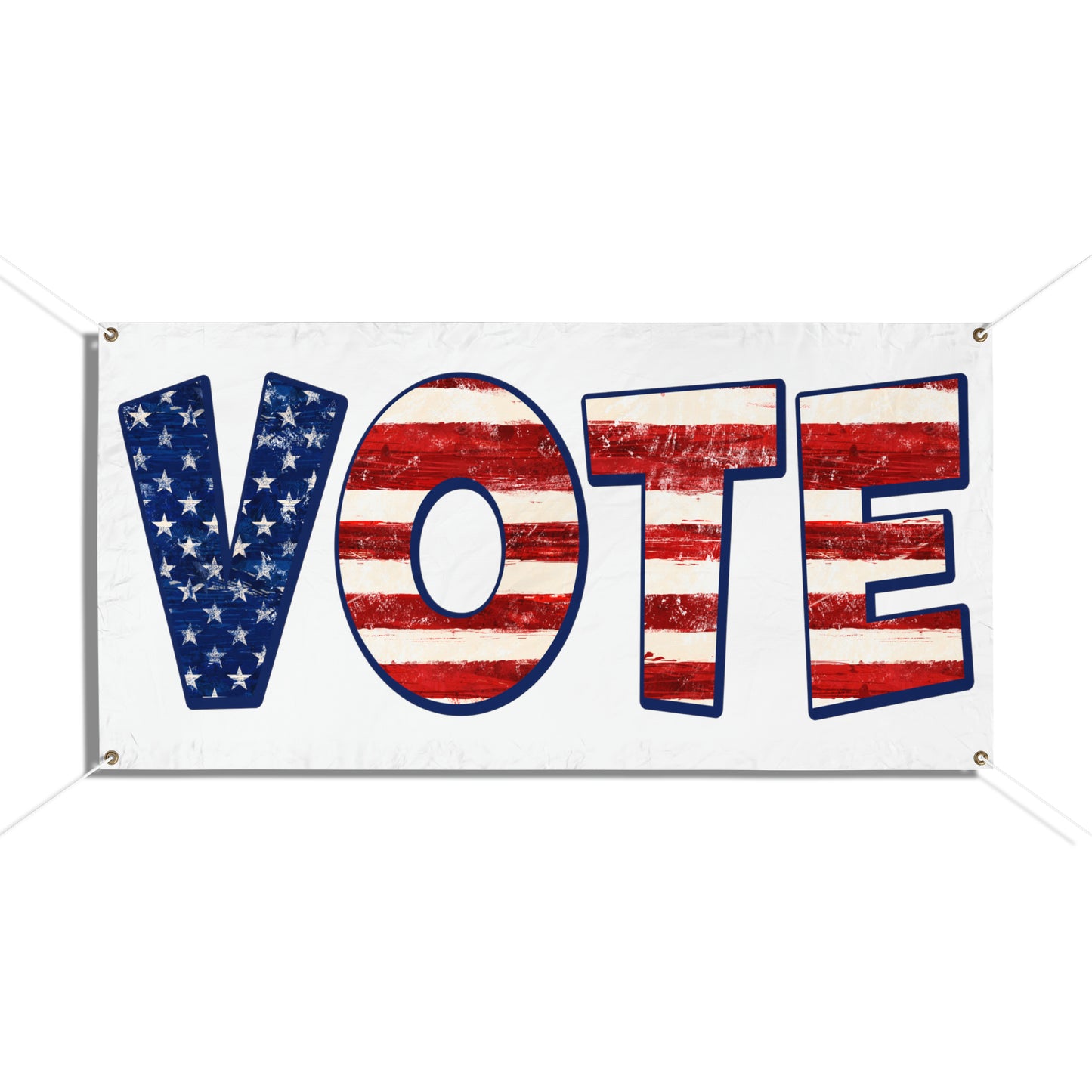 Patriotic Vote Election Day 2024 Large Vinyl Banner 48" x 24"