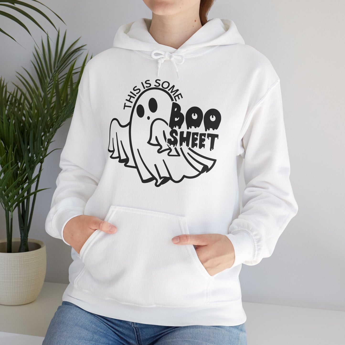 Halloween Ghost Hoodie Adult Unisex Sizing - This Is Some Boo Sheet