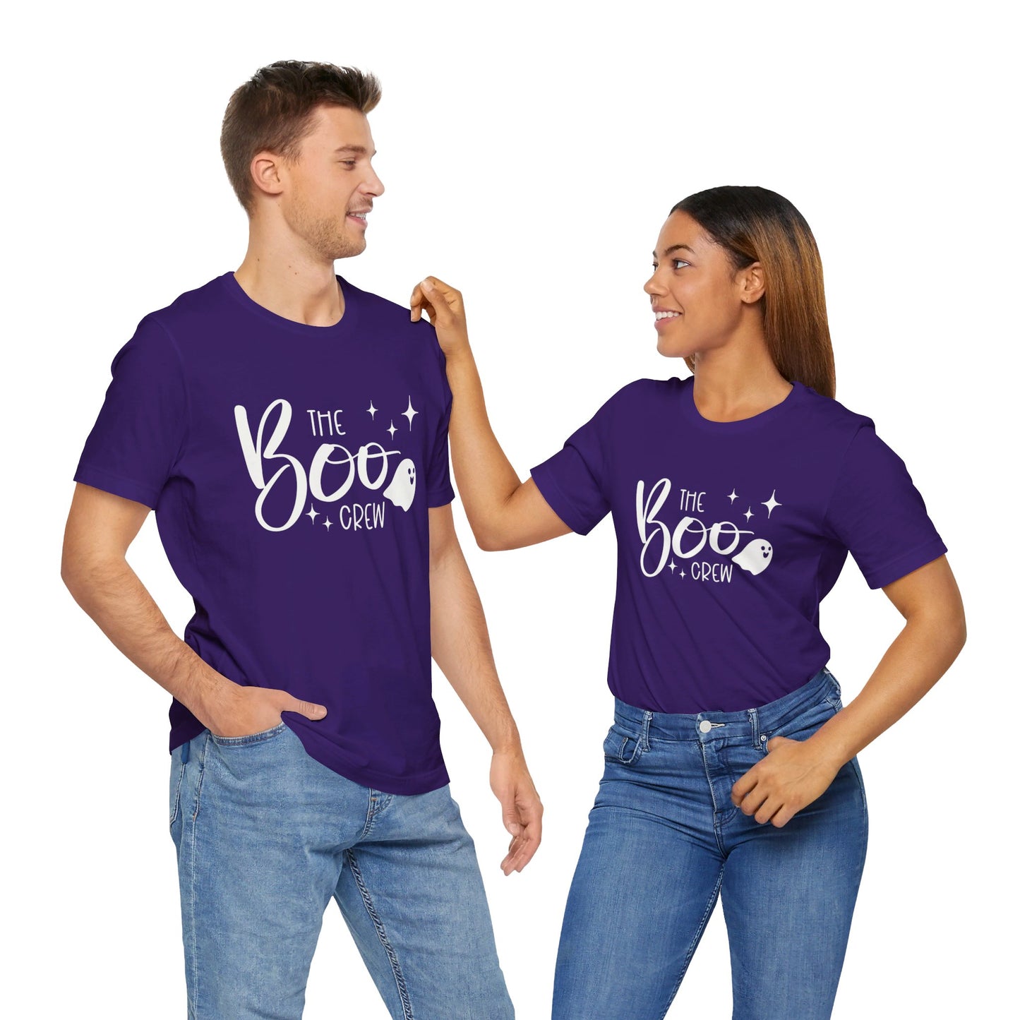 The Boo Crew Adult Halloween Unisex T-shirt for Men and Women