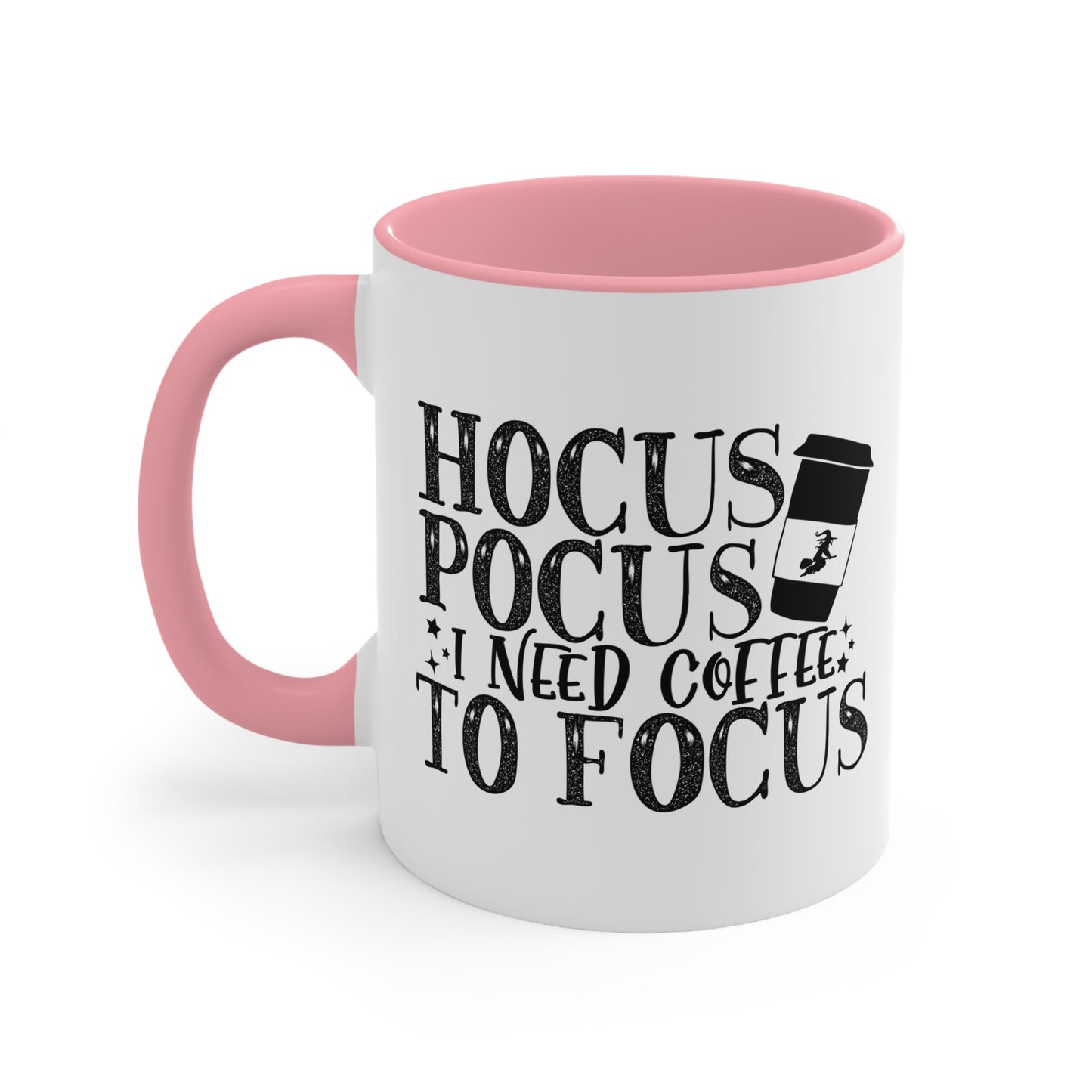 Halloween Ceramic Coffee Mug - Hocus Pocus I Need Coffee To Focus Coffee Cup