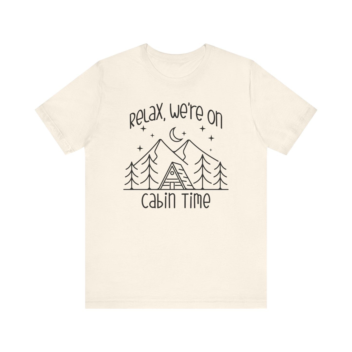 Men's Cabin Time Vacation T-shirts, Mountain Camping Tees for Men, Gifts for Dad