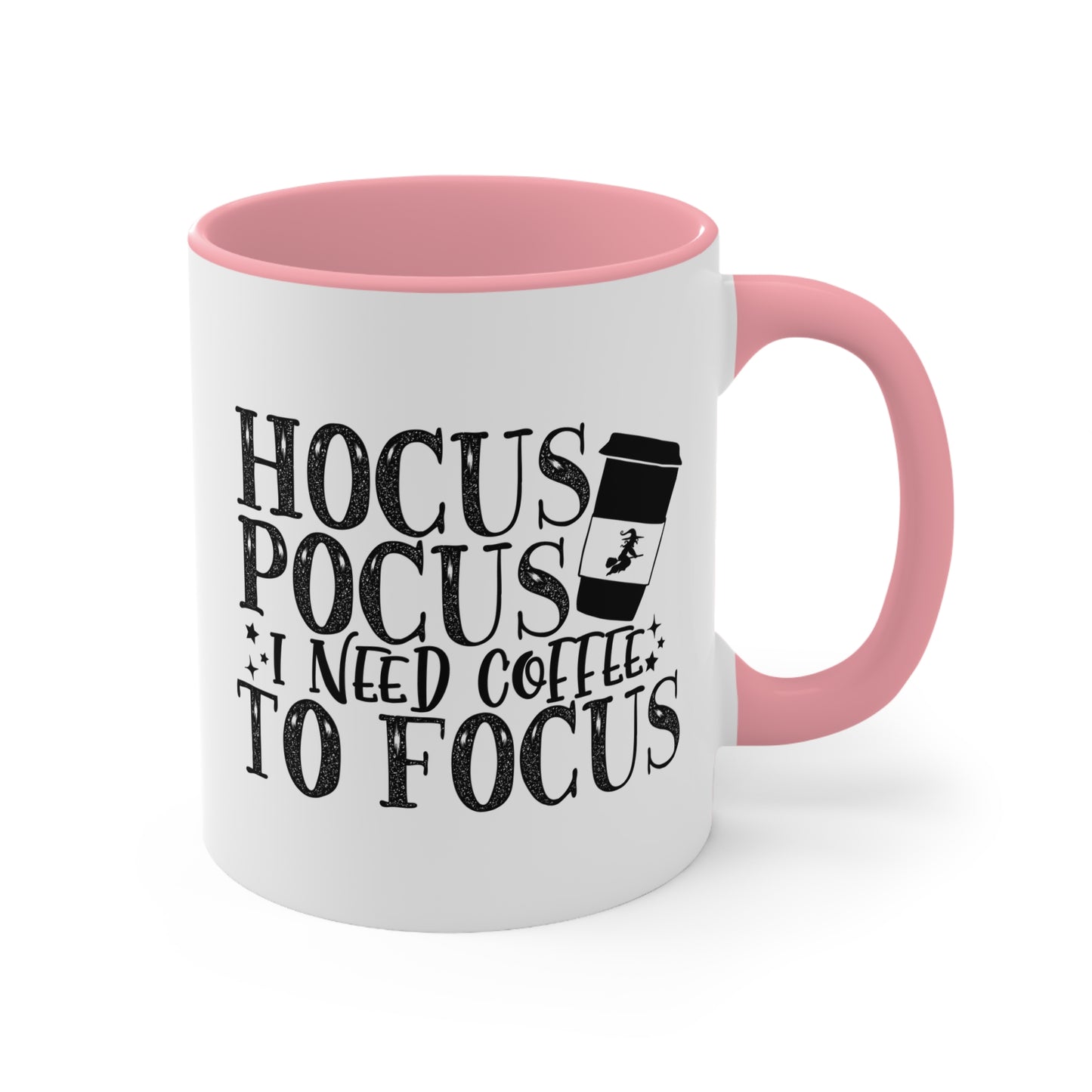 Halloween Ceramic Coffee Mug - Hocus Pocus I Need Coffee To Focus Coffee Cup