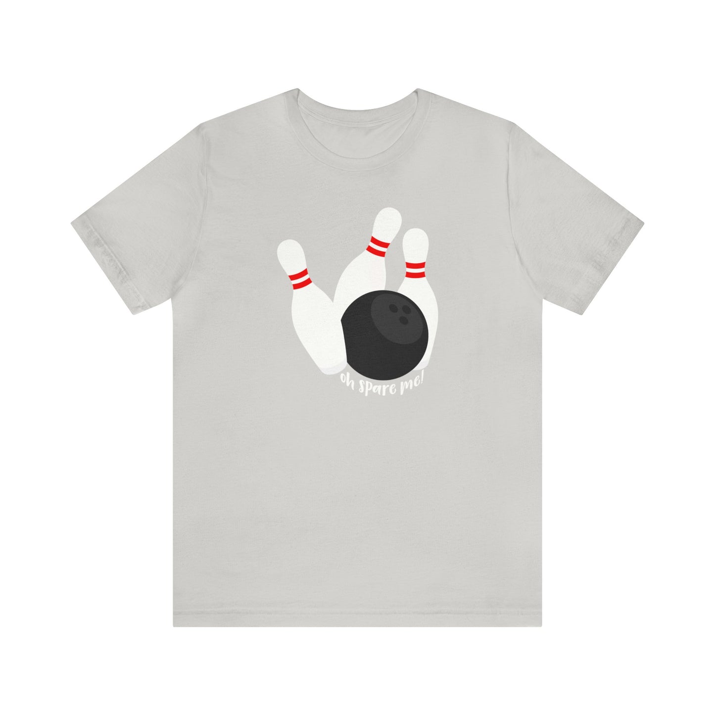 Bowling Spare Me Unisex Cotton T-shirt, Bowling Ball and Pins Team T-shirts