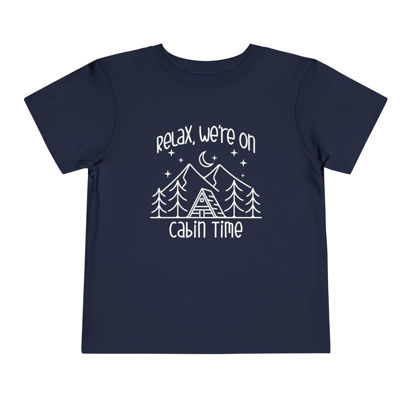 Children's Toddler Camping Cotton T-shirt, Vacation Cotton Tee for Toddlers Sizes 2T - 5T