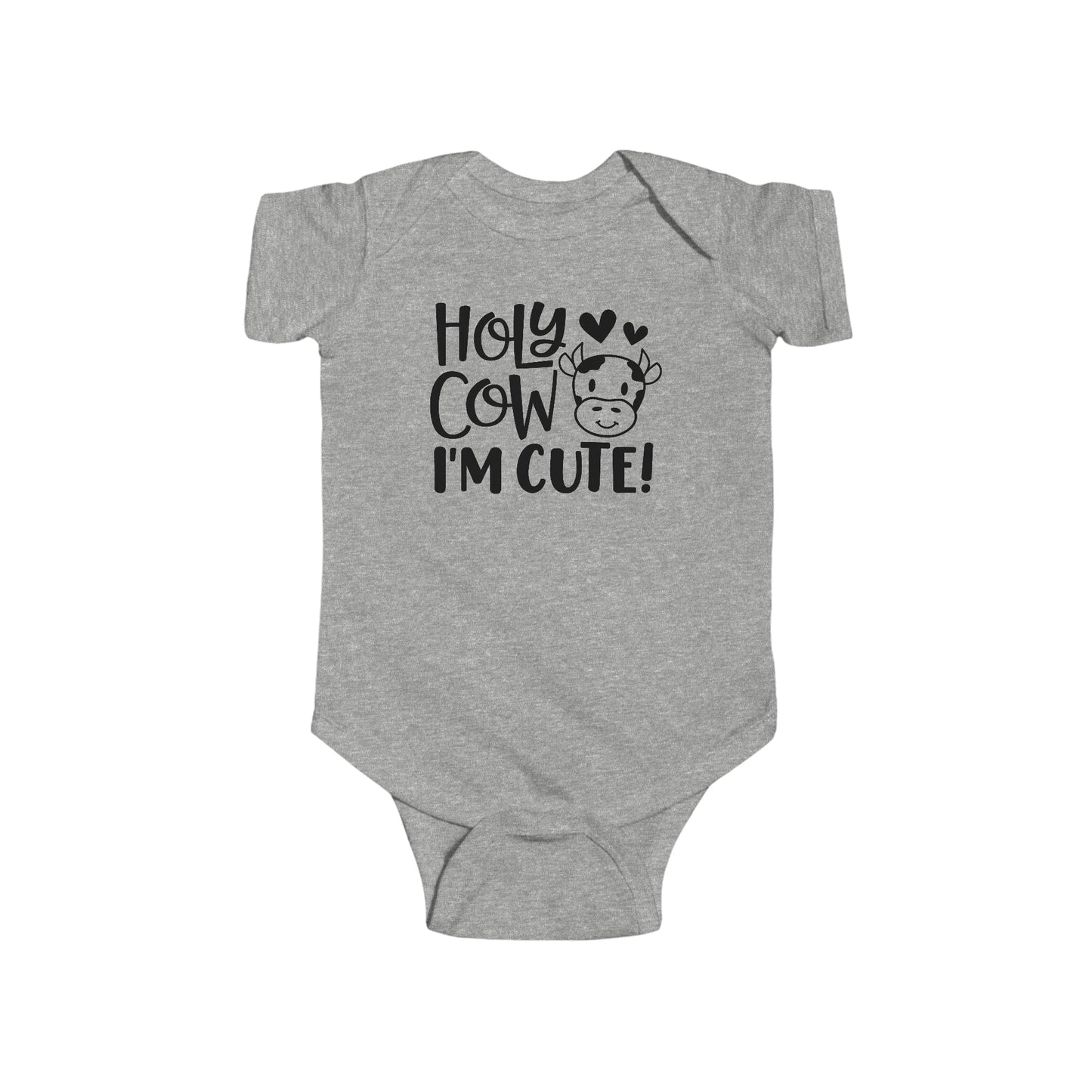 Cute Baby Baby Boy Girl Cotton Romper Bodysuit Sizes NB - 24M, Holy Cow I'm Cute Tee