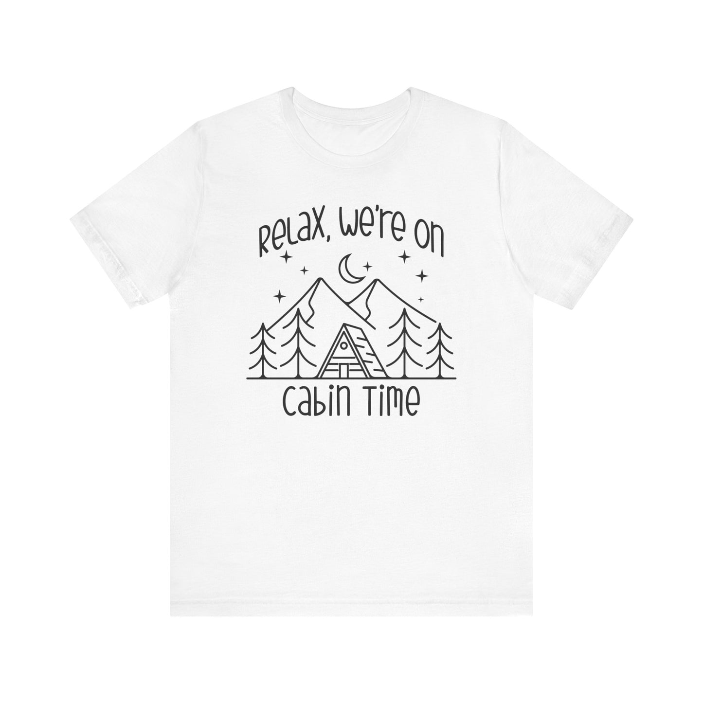 Men's Cabin Time Vacation T-shirts, Mountain Camping Tees for Men, Gifts for Dad