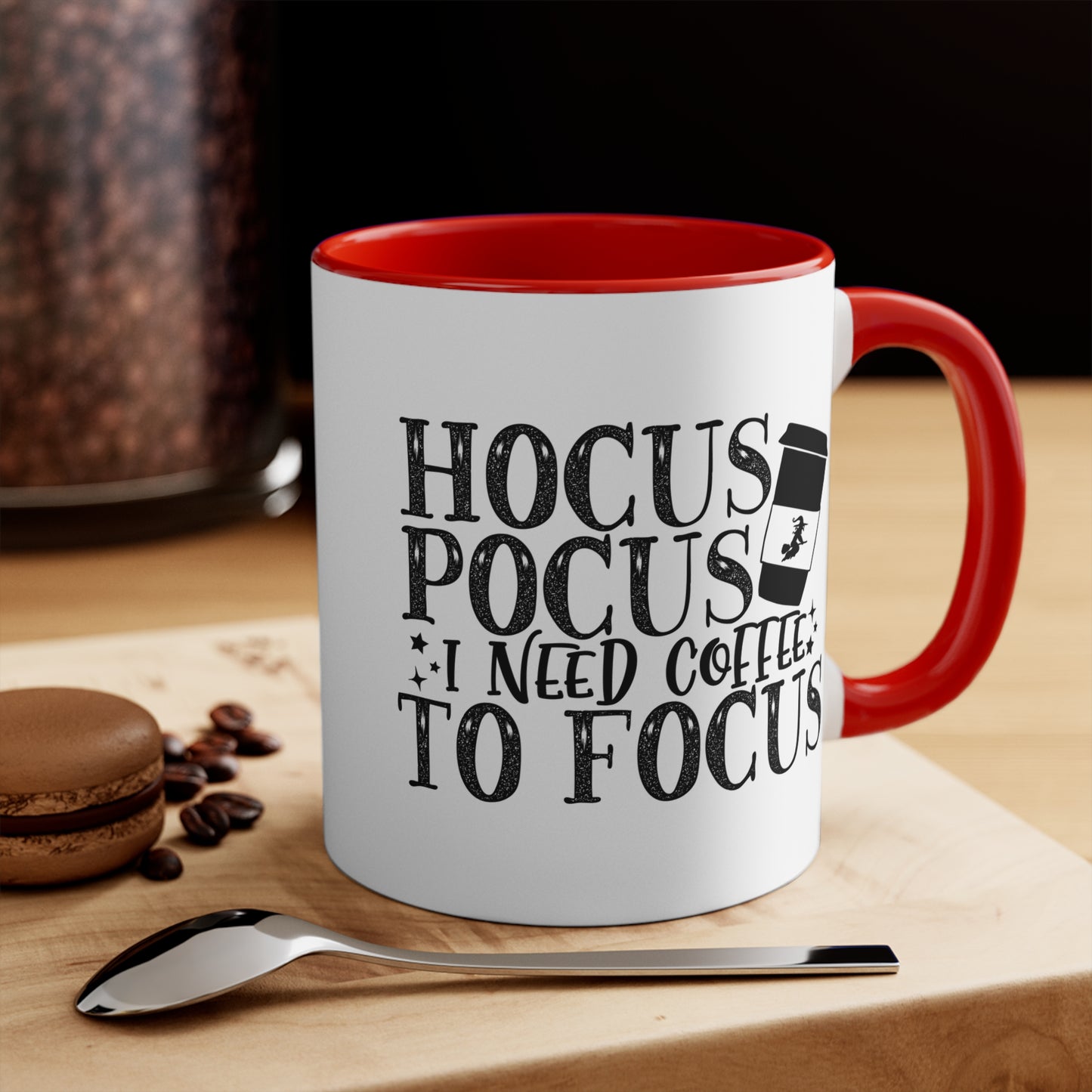 Halloween Ceramic Coffee Mug - Hocus Pocus I Need Coffee To Focus Coffee Cup