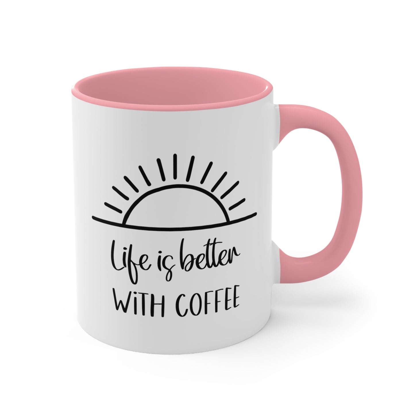 life is better with coffee morning coffee cup, coffee mugs for mom, gifts for mom, mother's day gifts