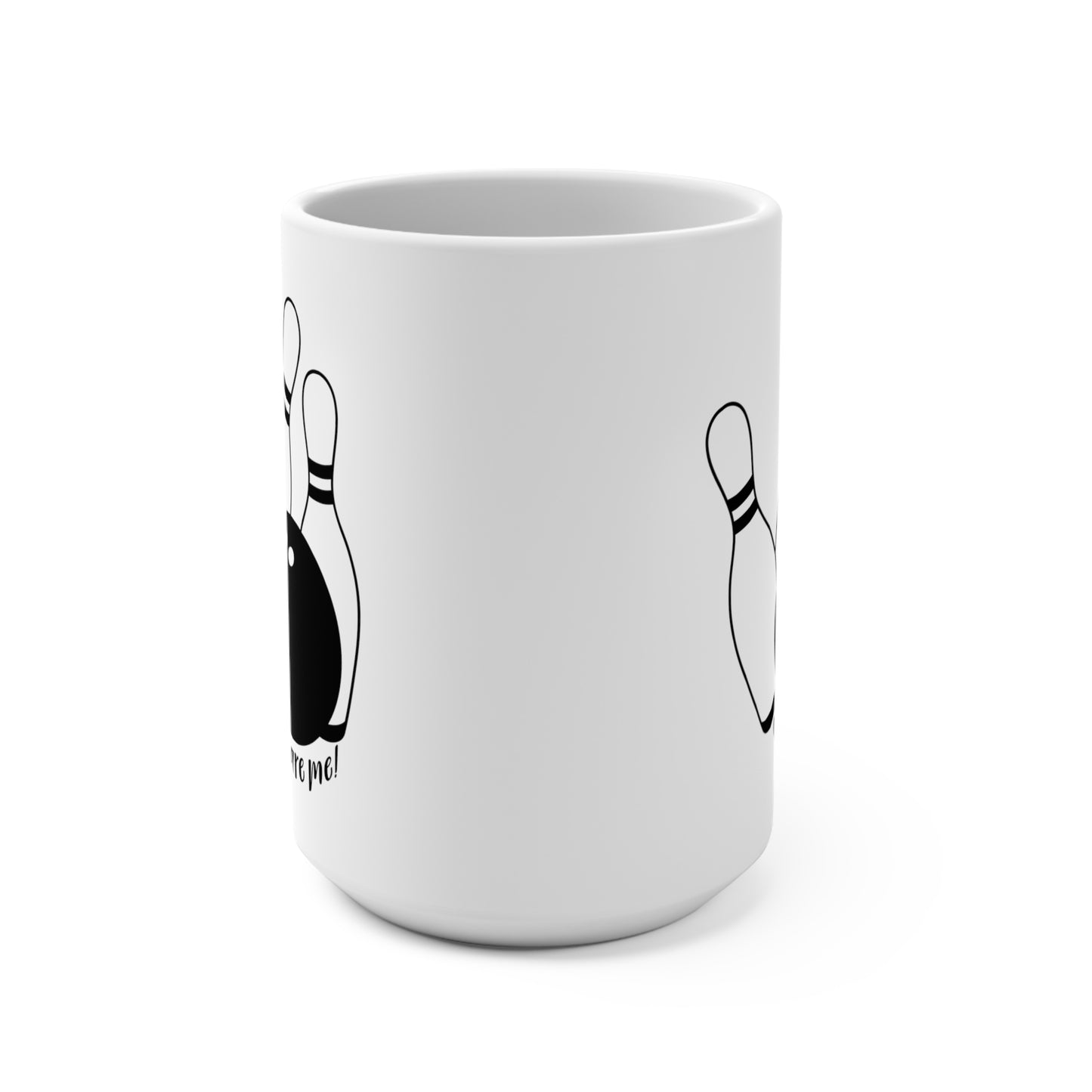 Oh Spare Me Bowling Coffee Mug, Funny 15oz Ceramic White Coffee Mug