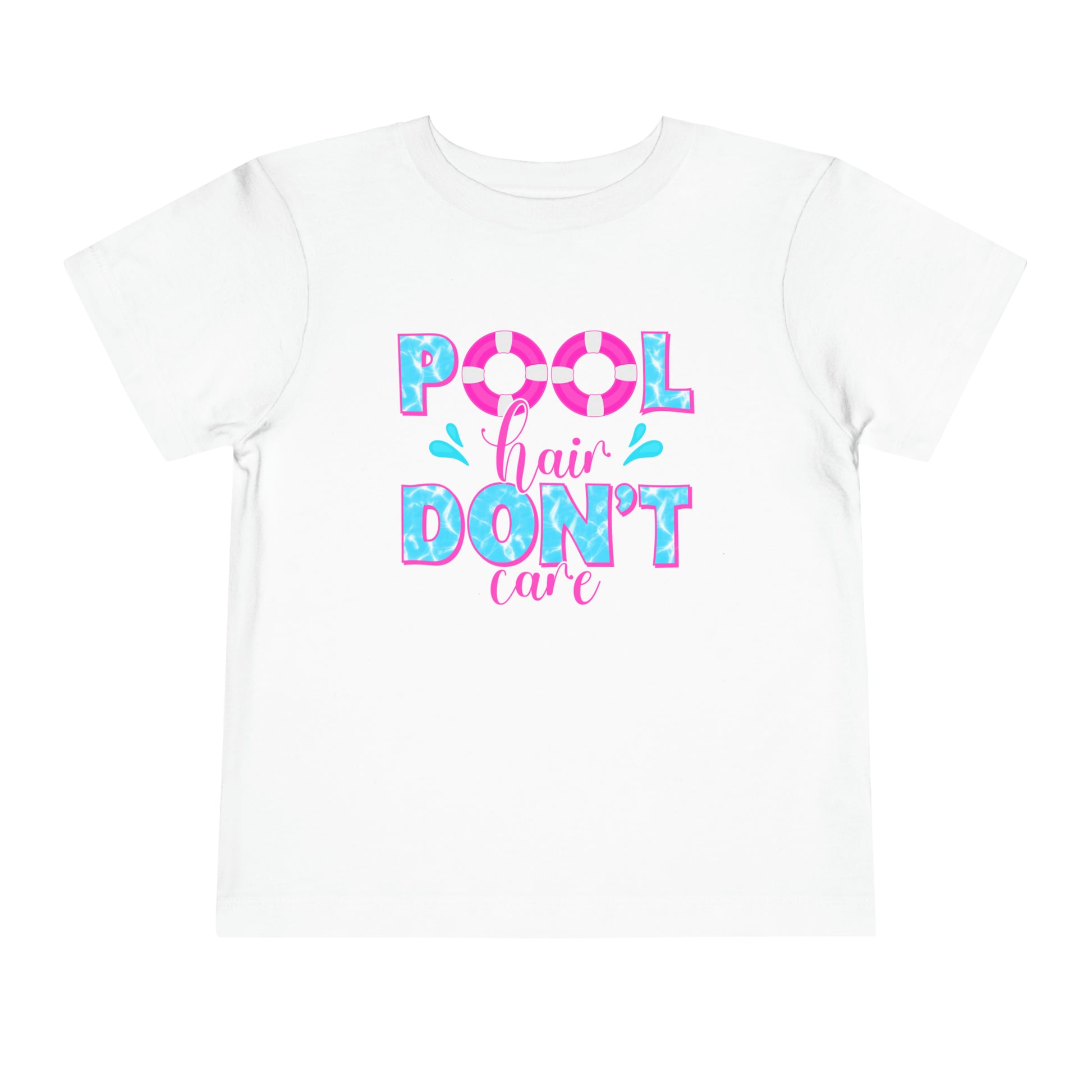 pool hair don't care summer cotton t-shirt for boys or girls