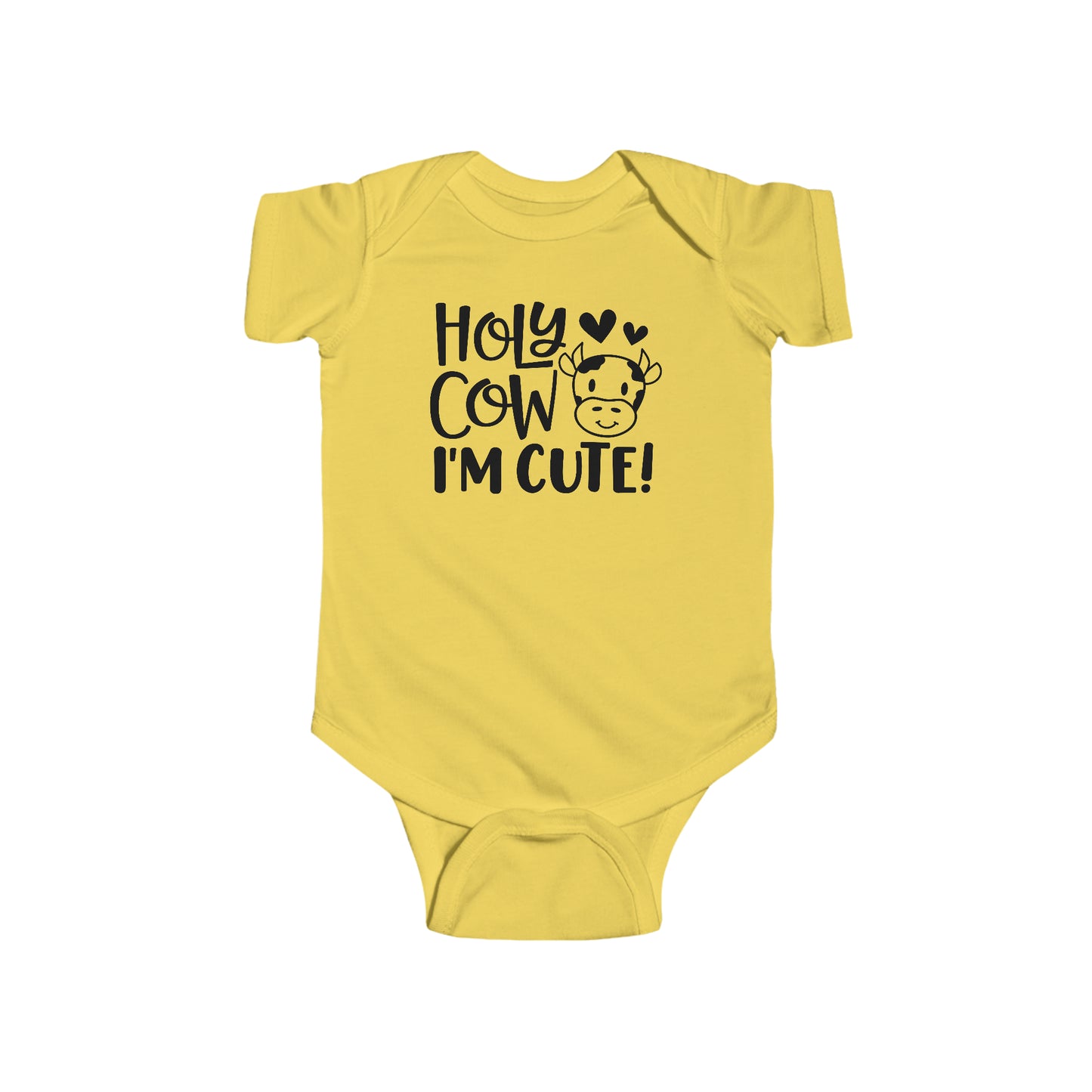 Cute Baby Baby Boy Girl Cotton Romper Bodysuit Sizes NB - 24M, Holy Cow I'm Cute Tee