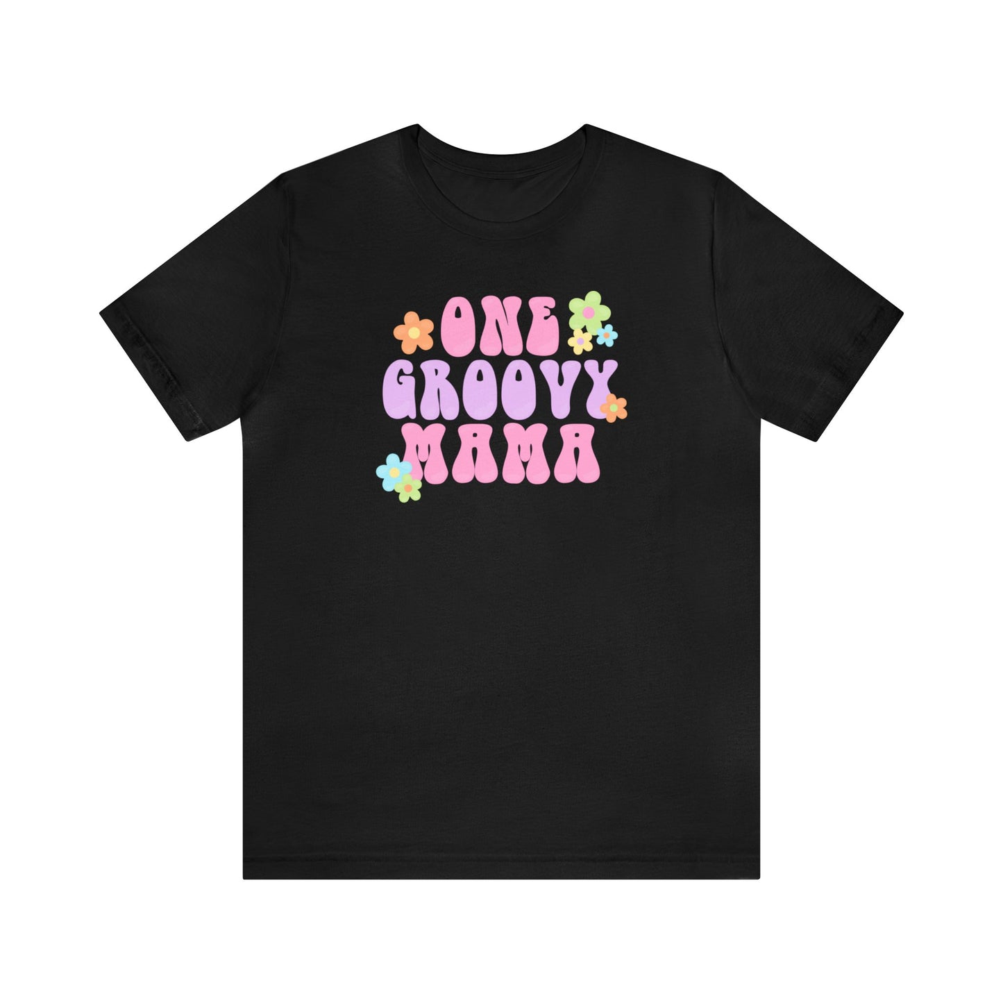 Groovy Mama Cotton T-shirt Gift for Mom, Mother's Day T-shirt