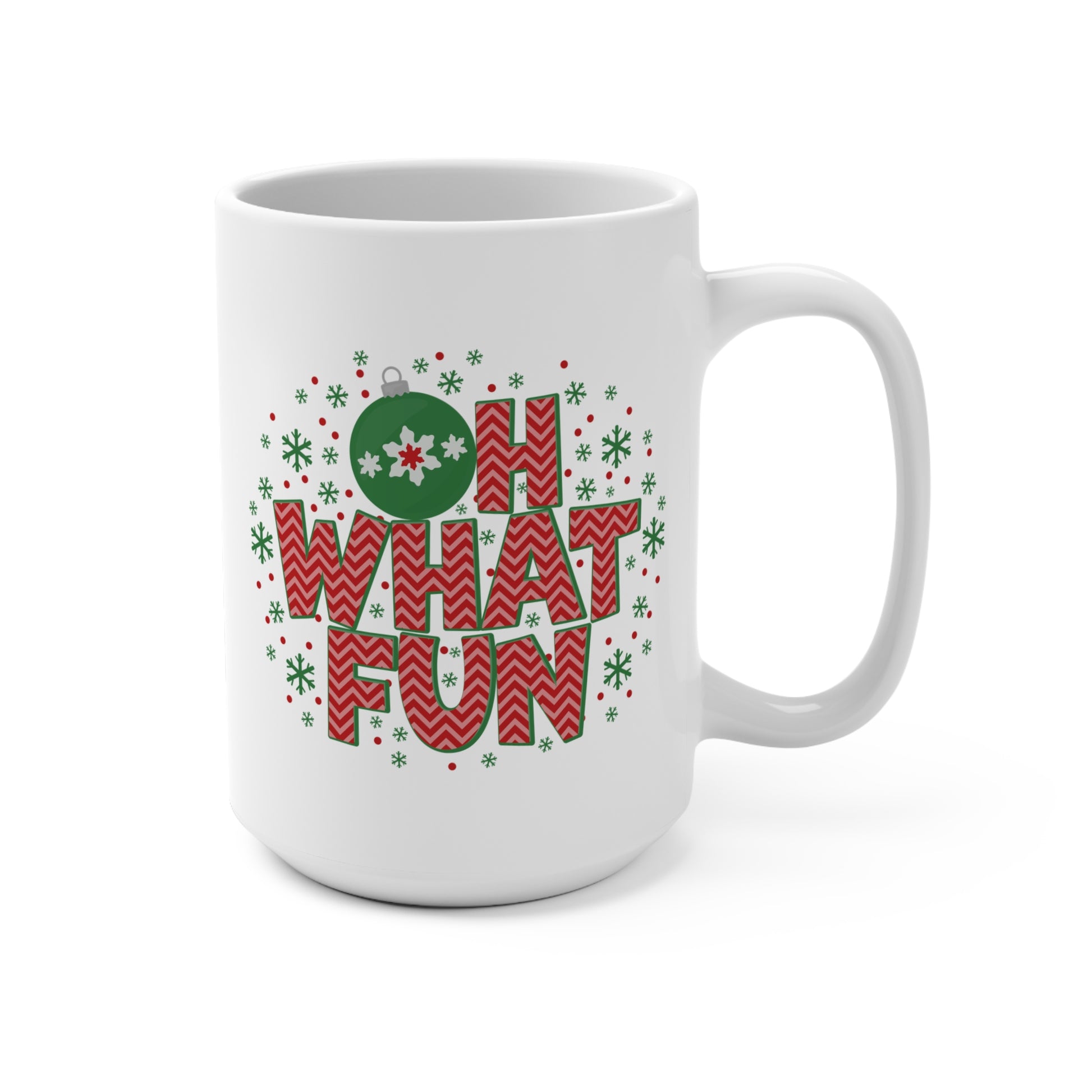 Christmas coffee mug, Oh What Fun Coffee Mug, Christmas mugs