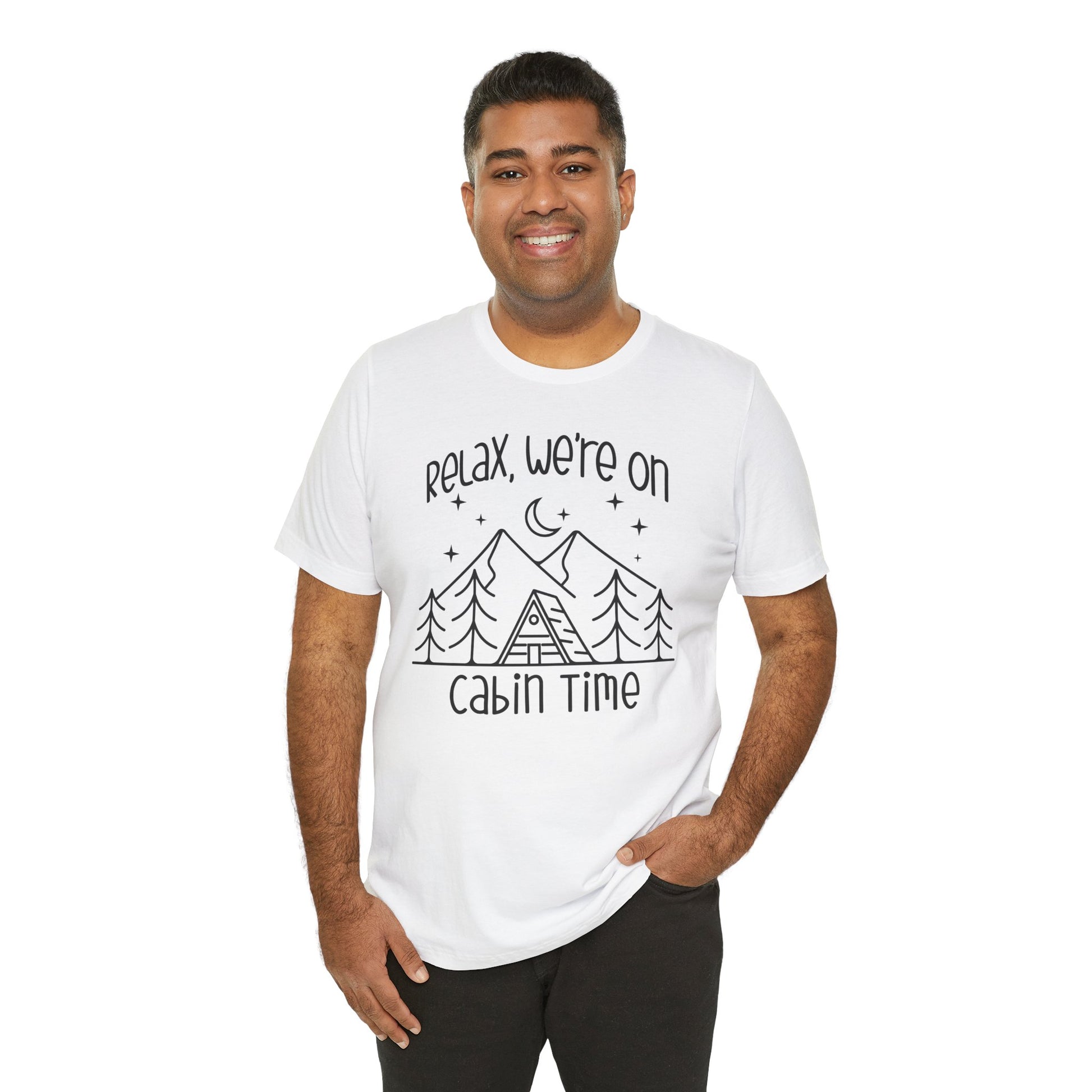 relax we're on cabin time vacation t-shirt unisex for men