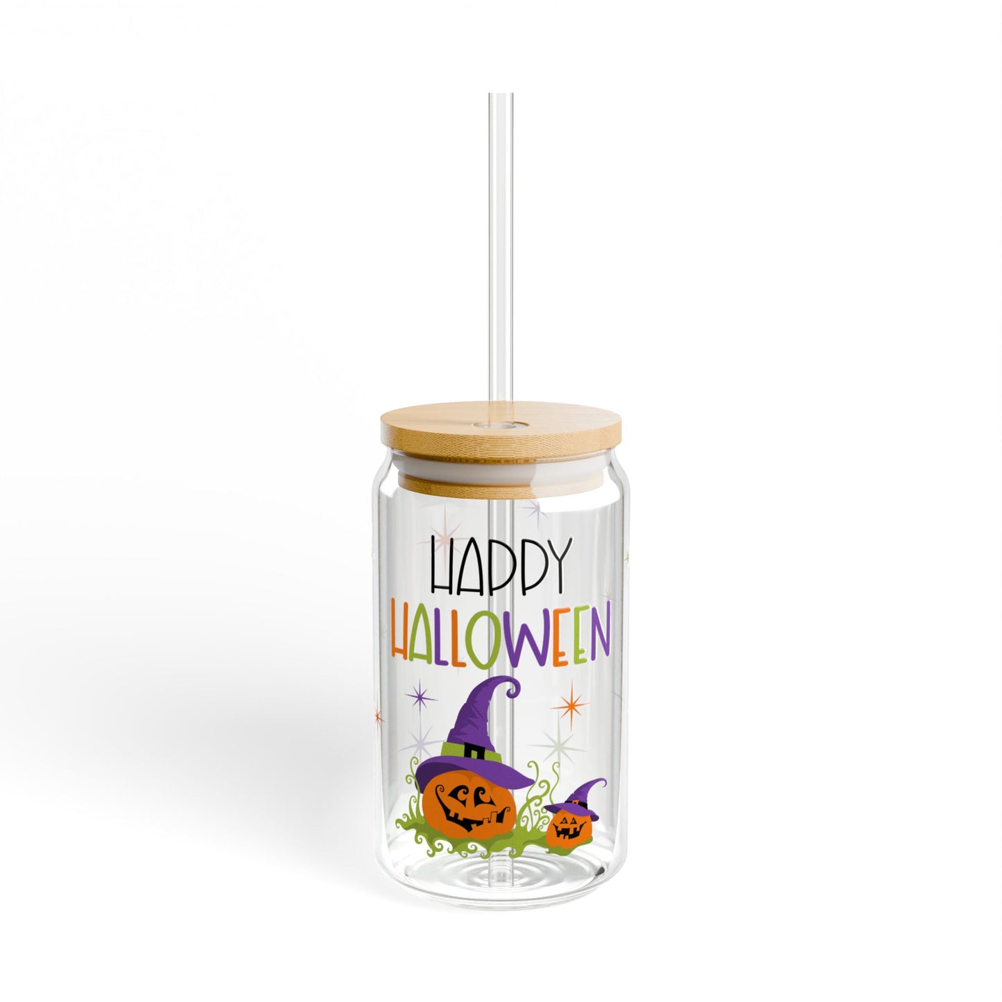 Happy Halloween Beer Soda Can 16oz Sipper Cups