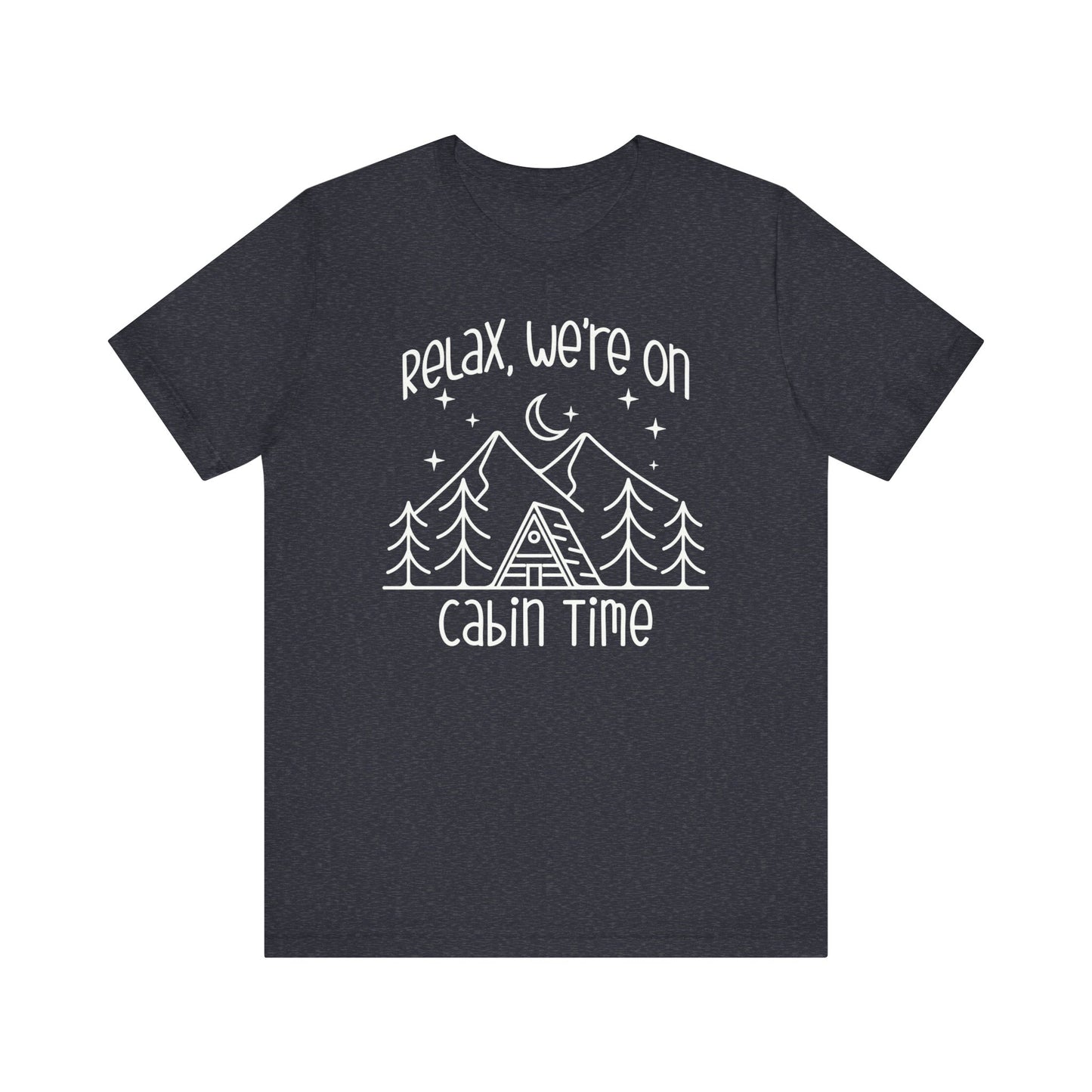 Men's Cabin Time Vacation T-shirts, Mountain Camping Tees for Men, Gifts for Dad