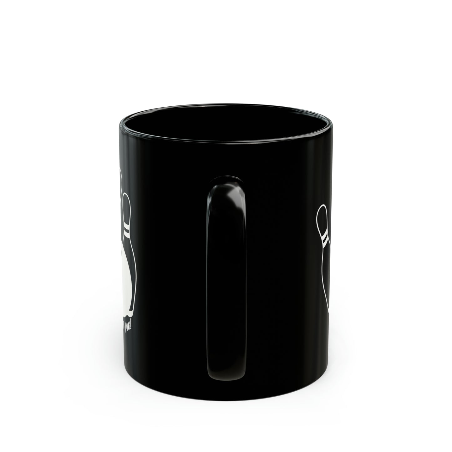 Black Ceramic Bowling Mug, Oh Spare Me Bowling Mug, Gifts for Bowlers