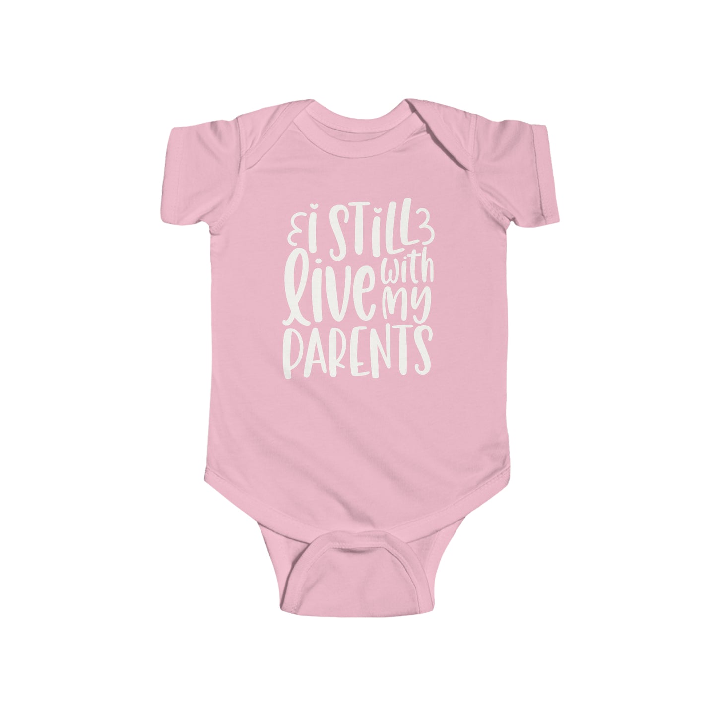 Funny Baby Cotton Romper Bodysuit, I Still Live With My Parents Baby Romper, Sizes NB-24M