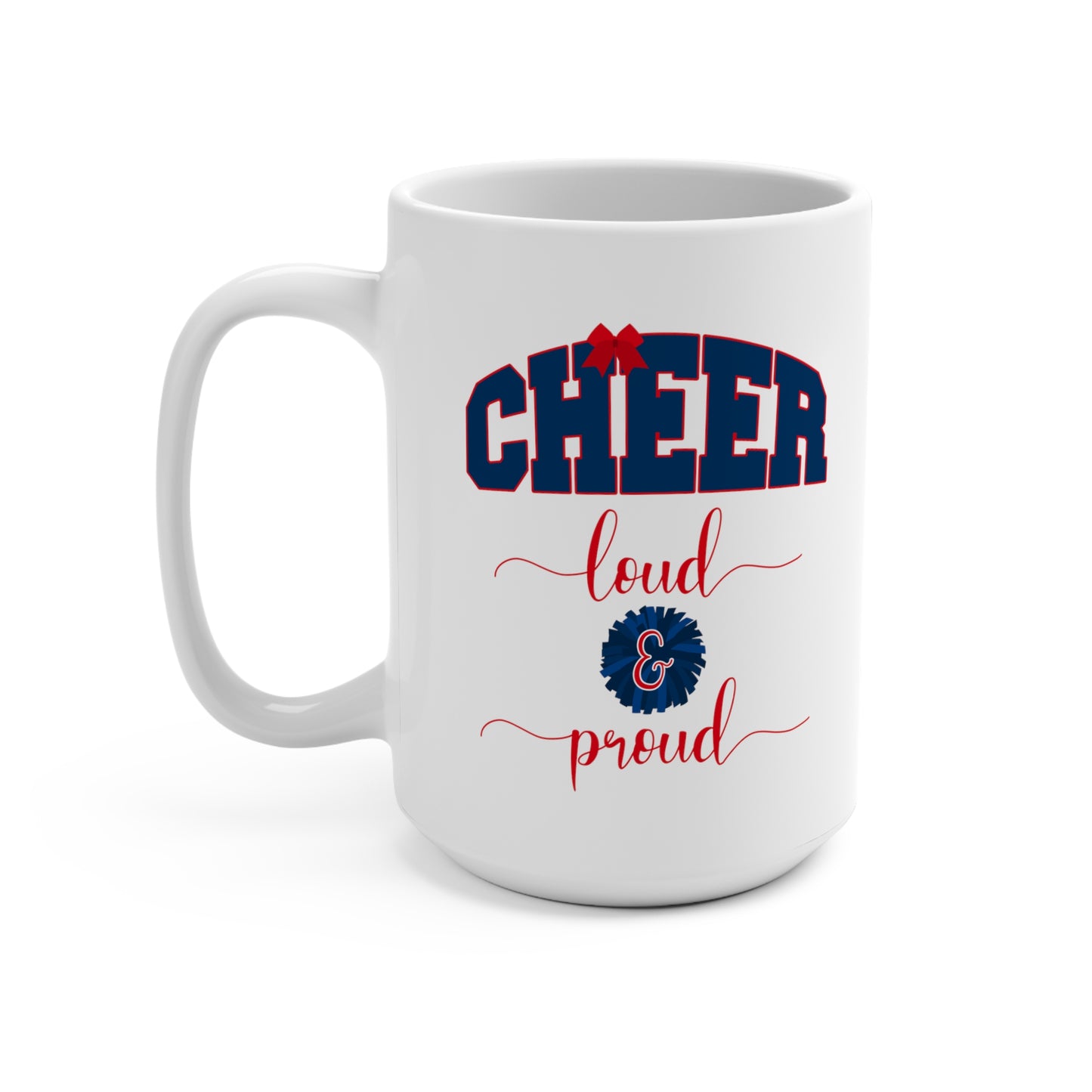 cheerleader coffee mug, cheer team cups