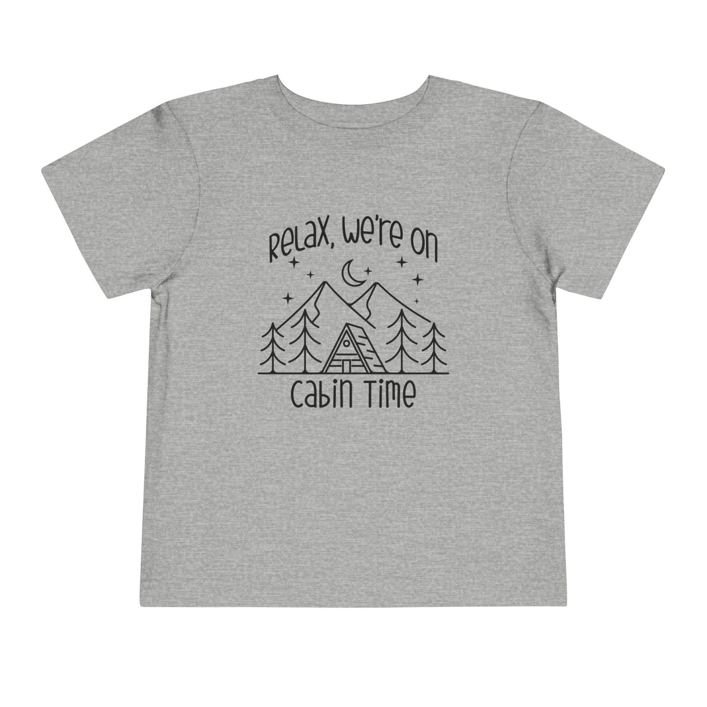 Children's Toddler Camping Cotton T-shirt, Vacation Cotton Tee for Toddlers Sizes 2T - 5T