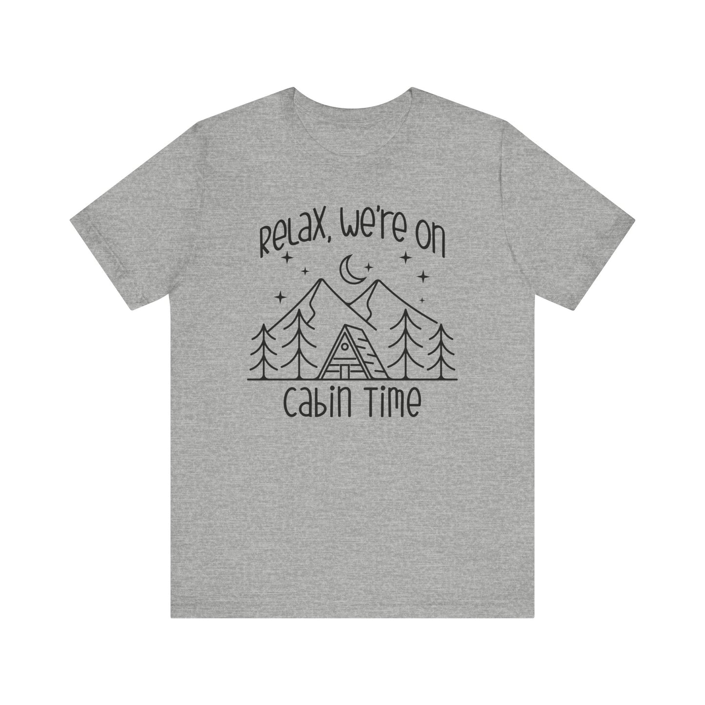 Men's Cabin Time Vacation T-shirts, Mountain Camping Tees for Men, Gifts for Dad